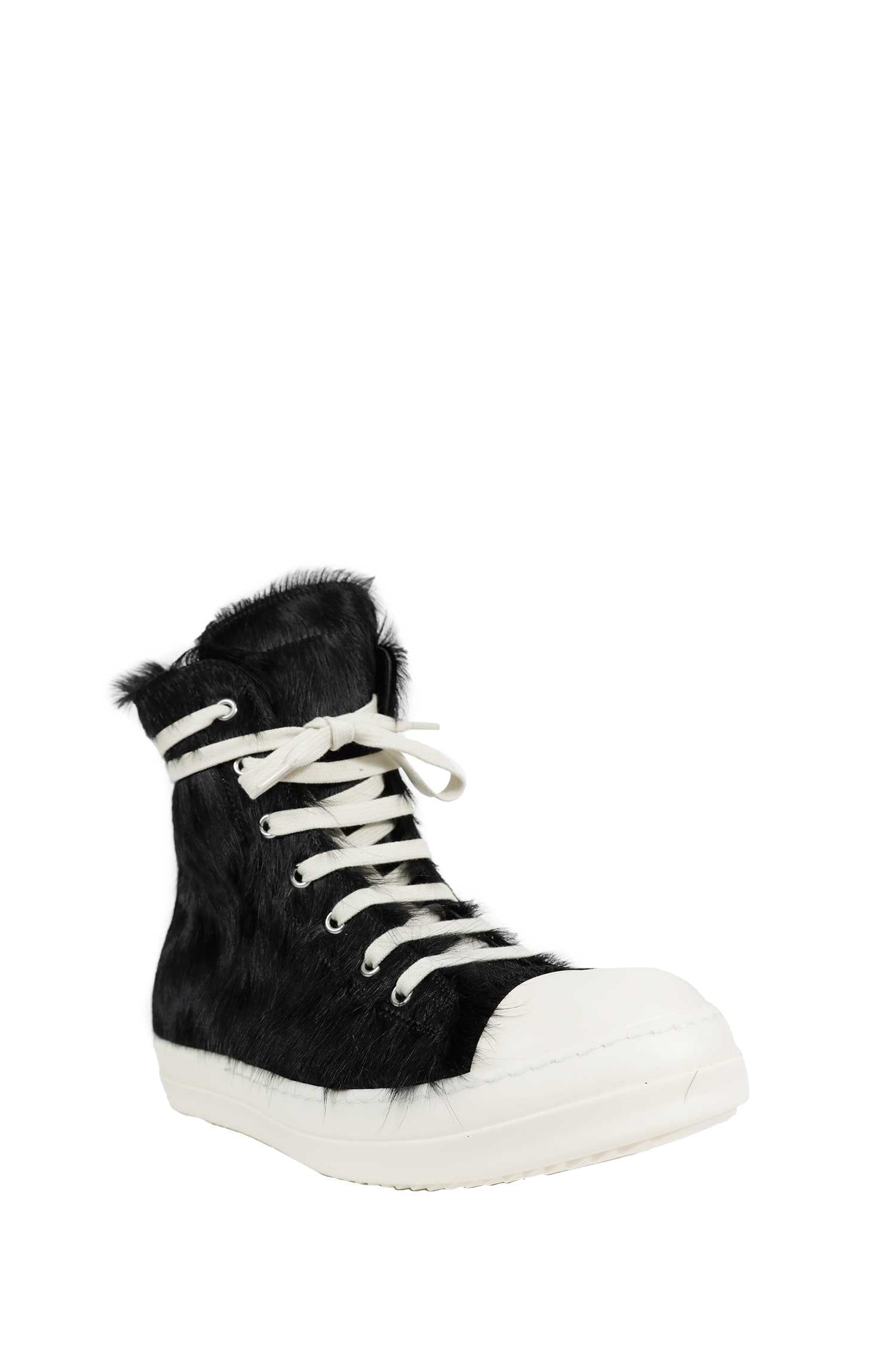 RICK OWENS Tower Sneaks in Hair - on Calfskin