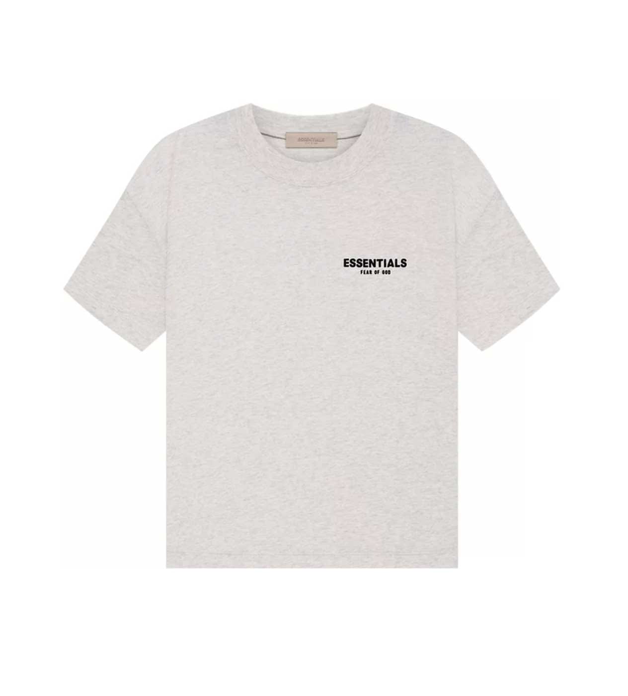 Fear of God Essentials Essentials Light Oatmeal Velvet T-Shirt
