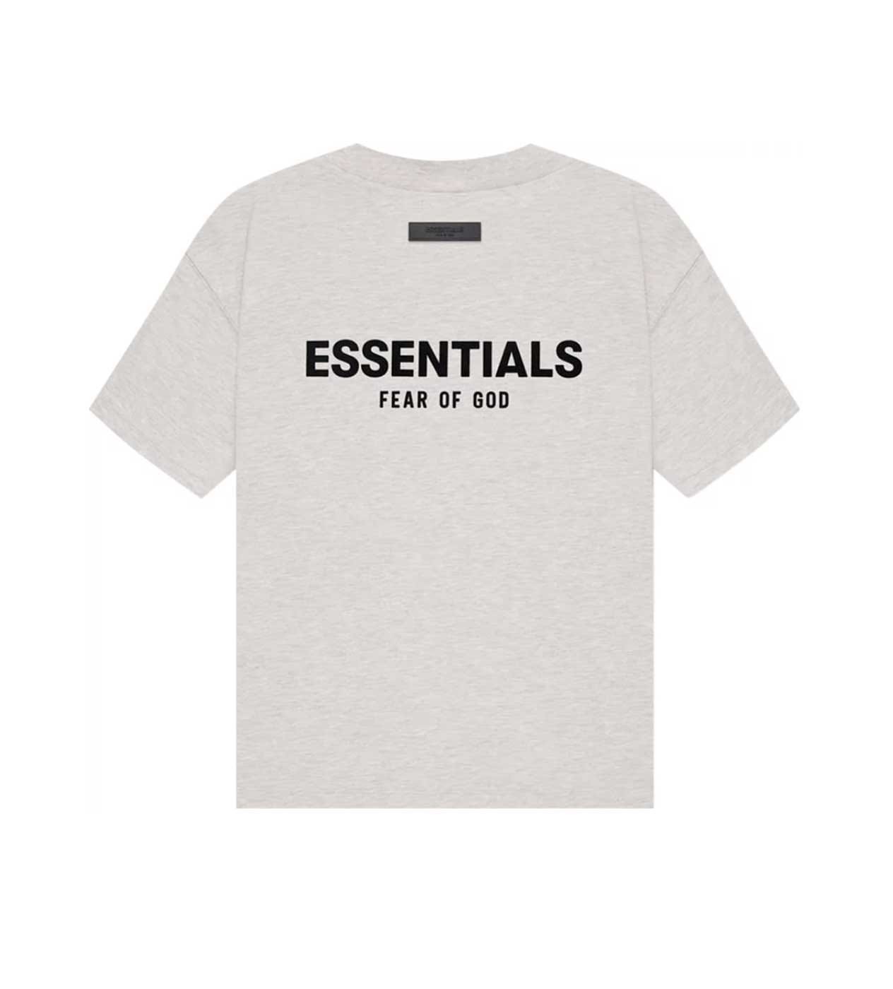 Fear of God Essentials Essentials Light Oatmeal Velvet T-Shirt