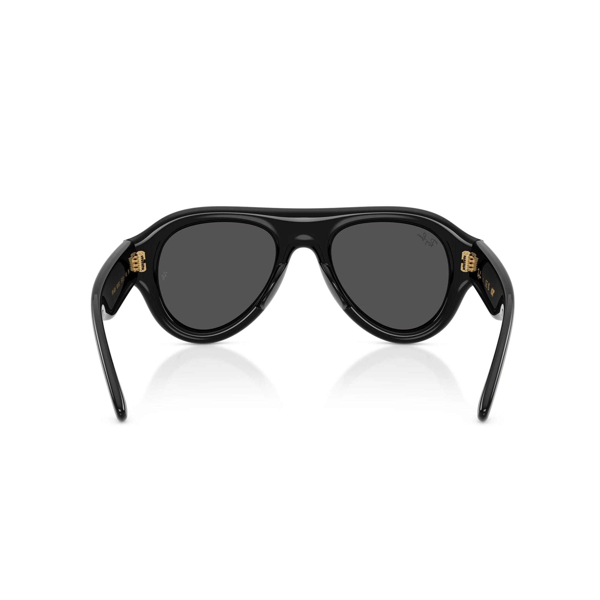 Ray - Ban x A$AP Rocky Aviator Puffer Black Frame W/ Dark Grey Lens Sunglasses