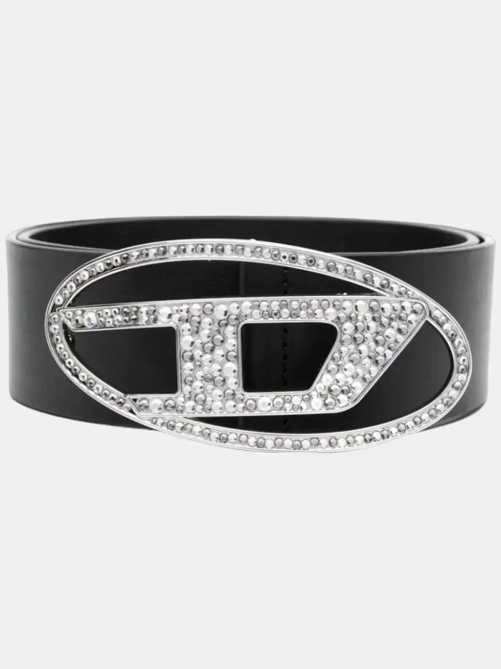 Diesel Ceinture en cuir avec logo en strass