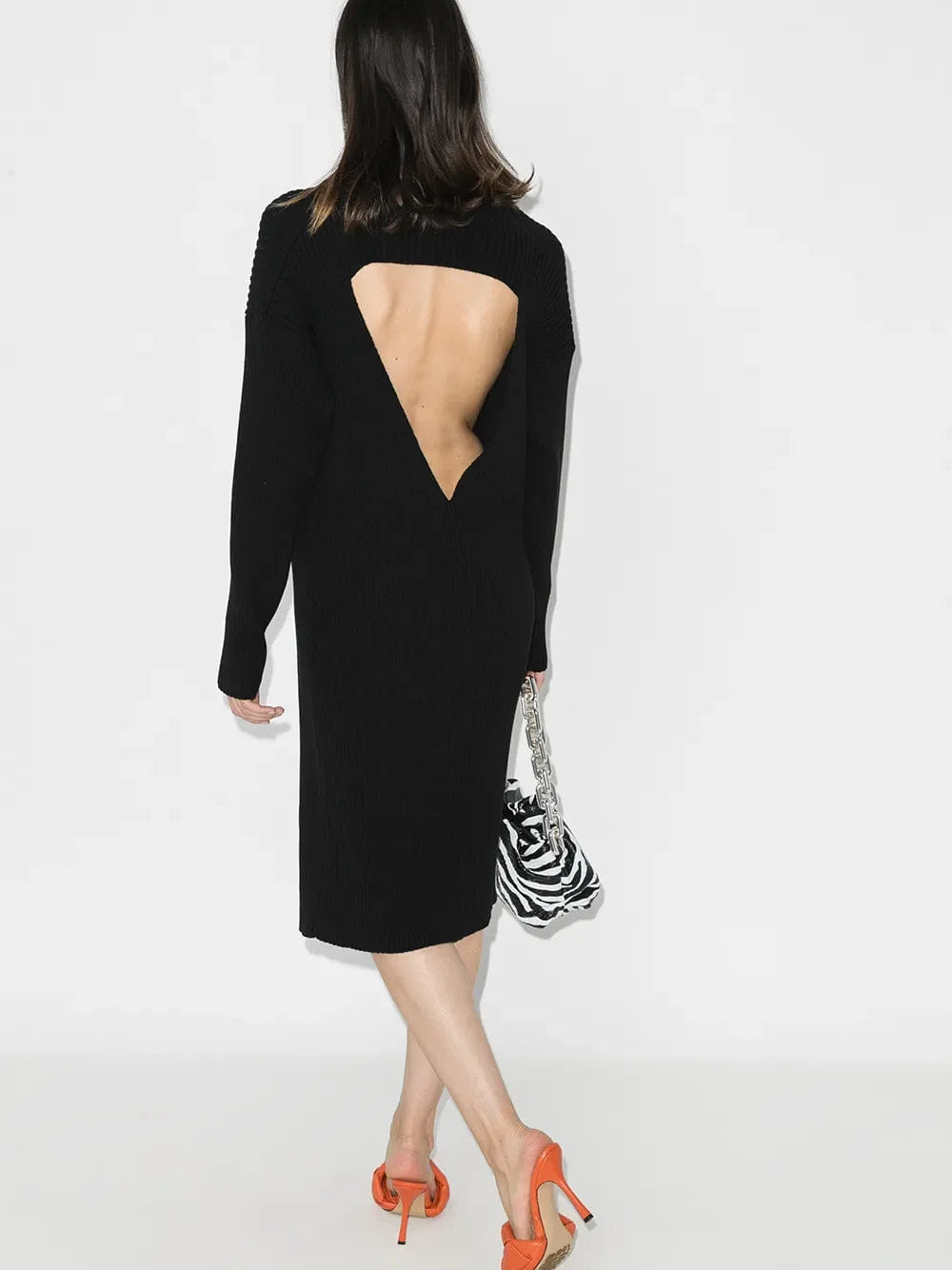Bottega Veneta Cut - Out Knee - Length Sweater Dress