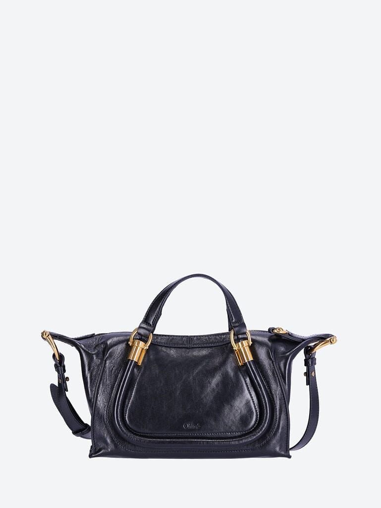 CHLOÉ Natural shiny calfskin paraty 24 handbag