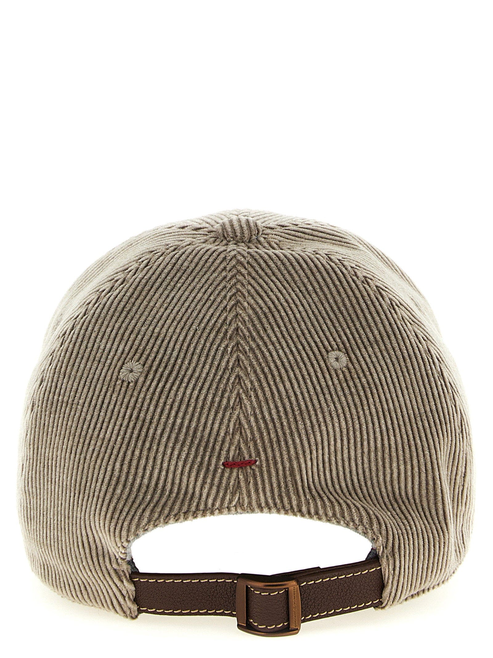 Brunello Cucinelli Cotton and Cashmere Corduroy Baseball Cap — Stone