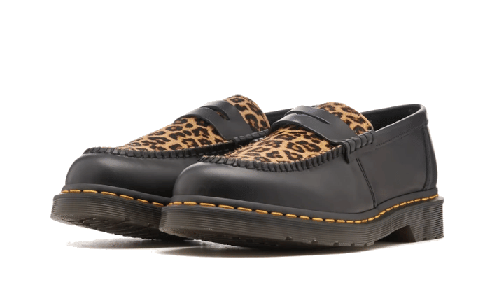 Dr. Martens Penton Mini Leopard Spot Hair On Loafer