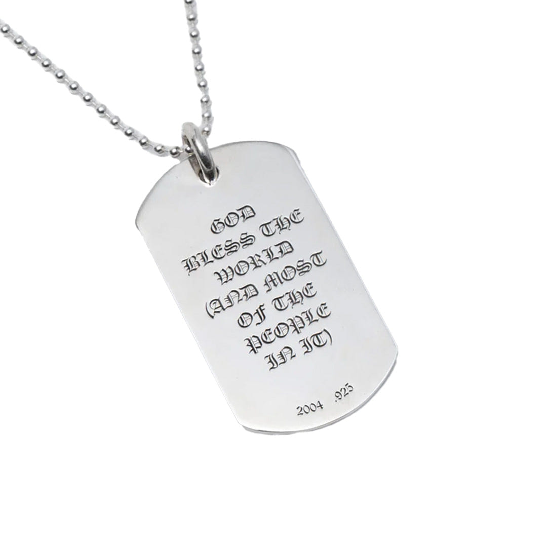 Chrome Hearts Cemetery Dog Tag (With Chain)