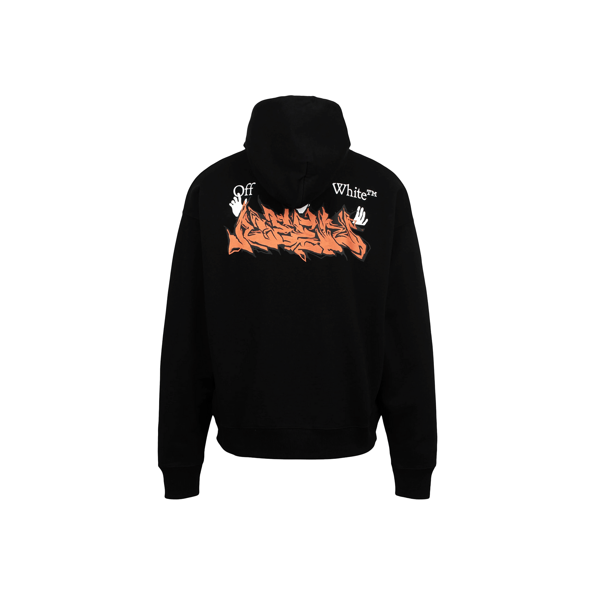 OFF - WHITE Neen Off - White Logo Skate Hoodie Black/Orange (SS22)