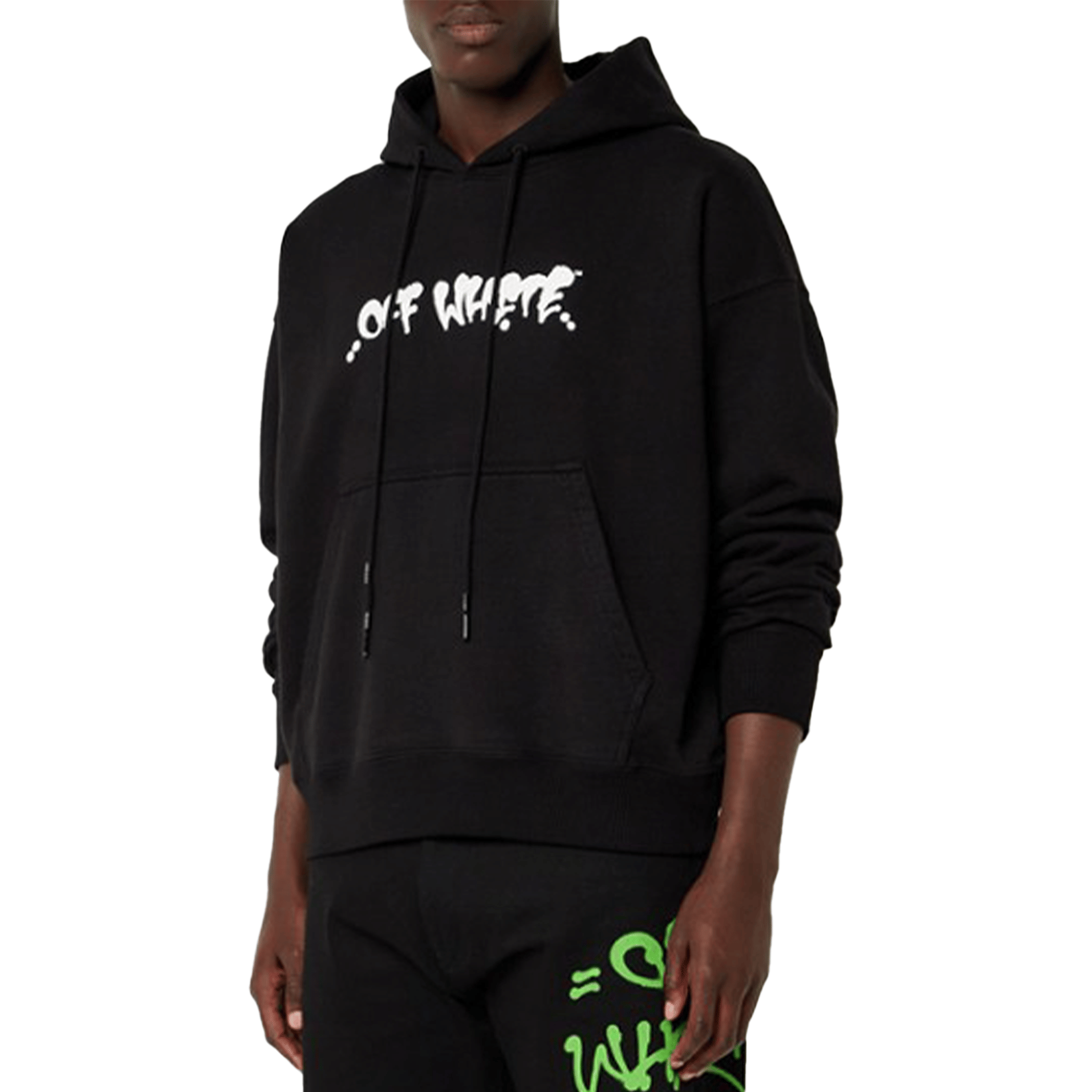 OFF - WHITE Neen Off - White Logo Skate Hoodie Black/Orange (SS22)
