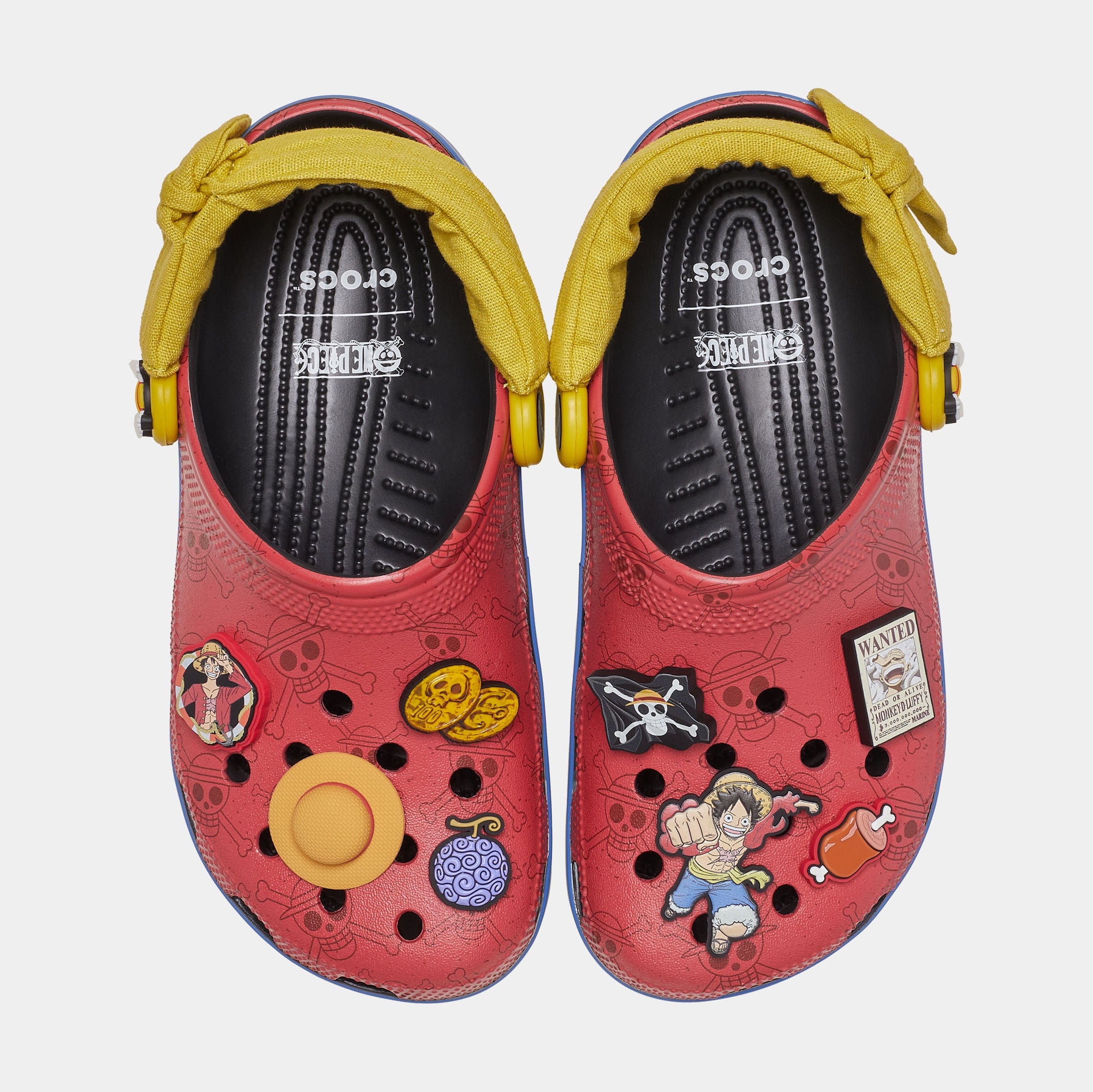 CROCS Classic Clog One Piece Monkey D Luffy Mens Sandals (Red/Blue)
