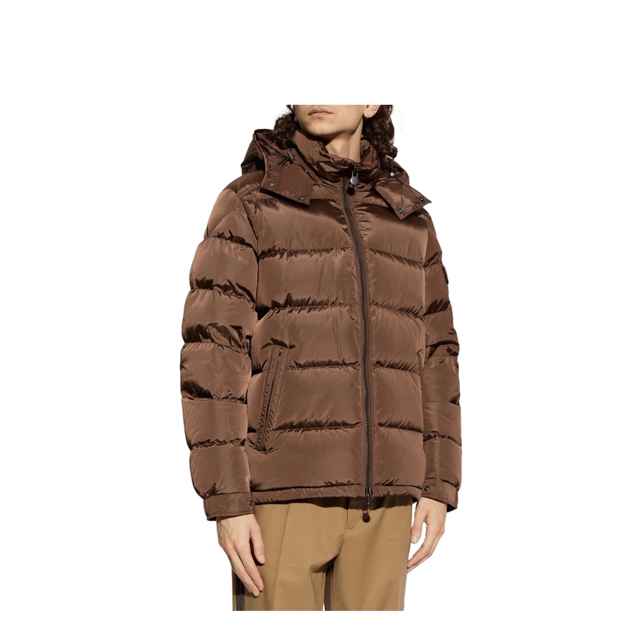 Moncler Coats Brown