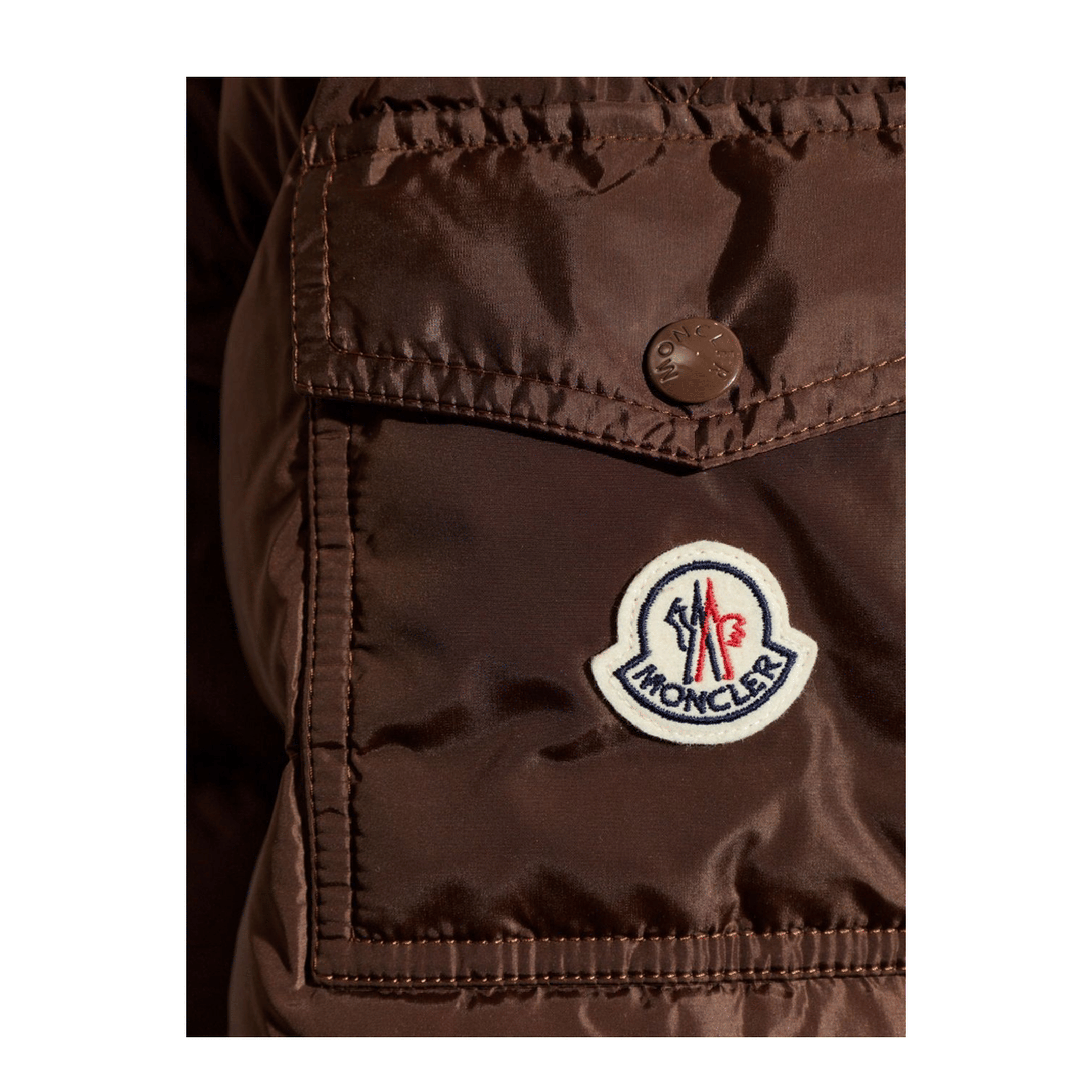 Moncler Coats Brown