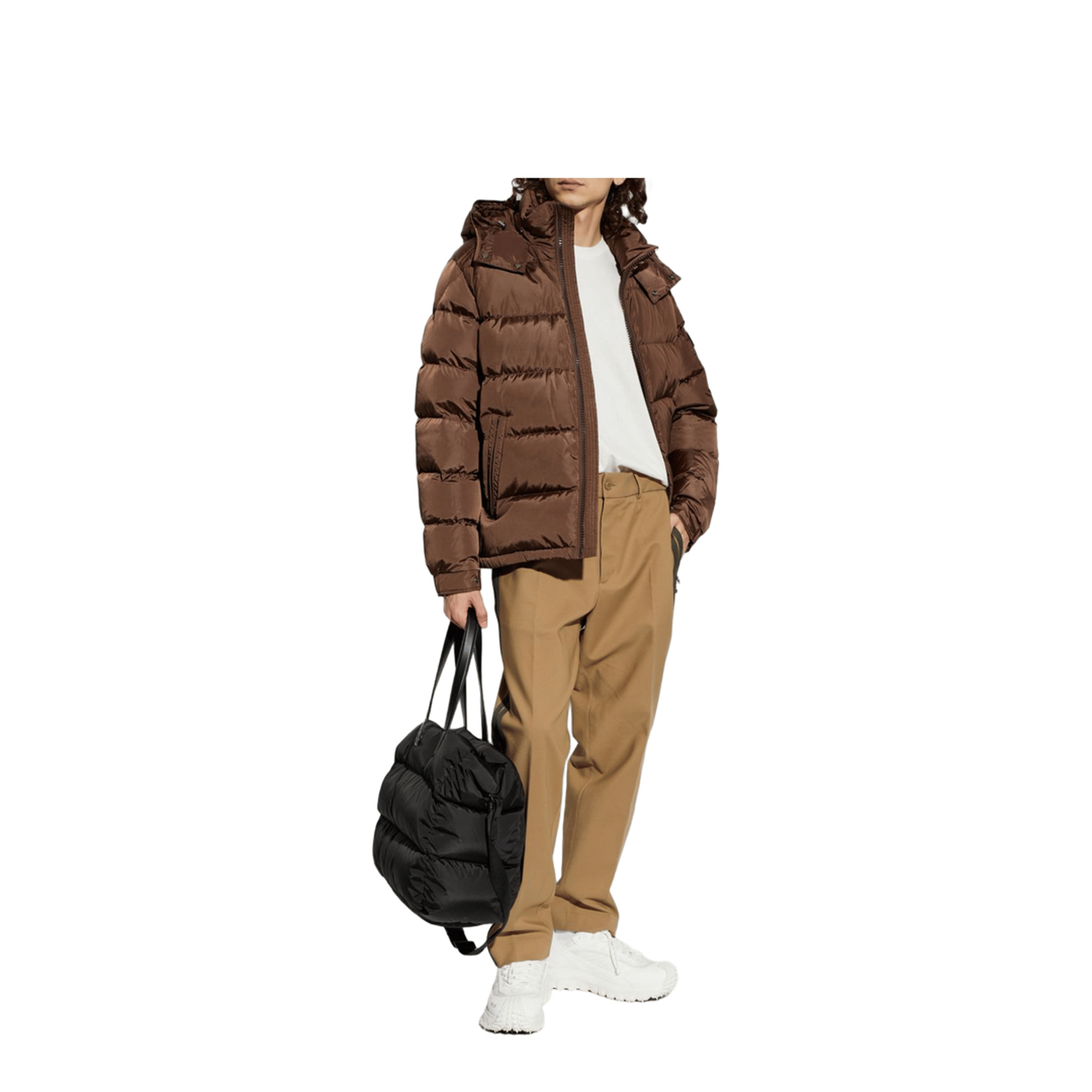 Moncler Coats Brown