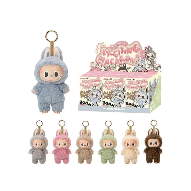 POP MART LABUBU THE MONSTERS TASTY MACARON VINYL PLUSH PENDANT SINGLE BLIND SCATOLA BOX
