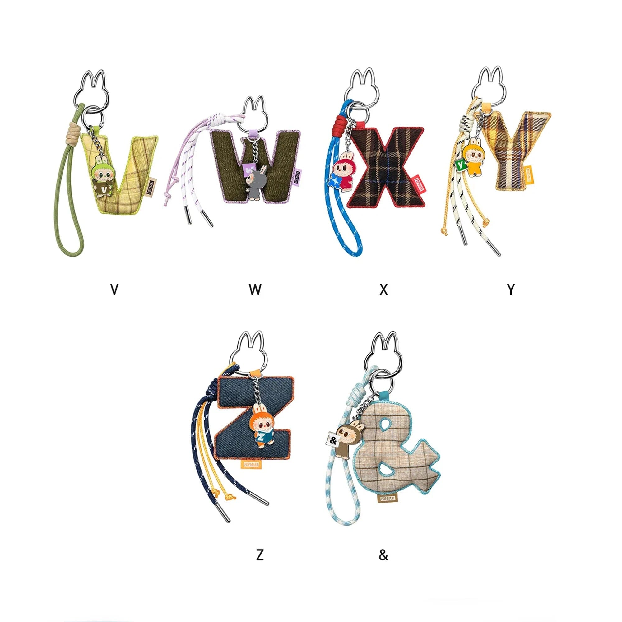 POP MART THE MONSTERS LABUBU Pin for Love Series Letter Pendant (N - Z) (Single Blind Box)