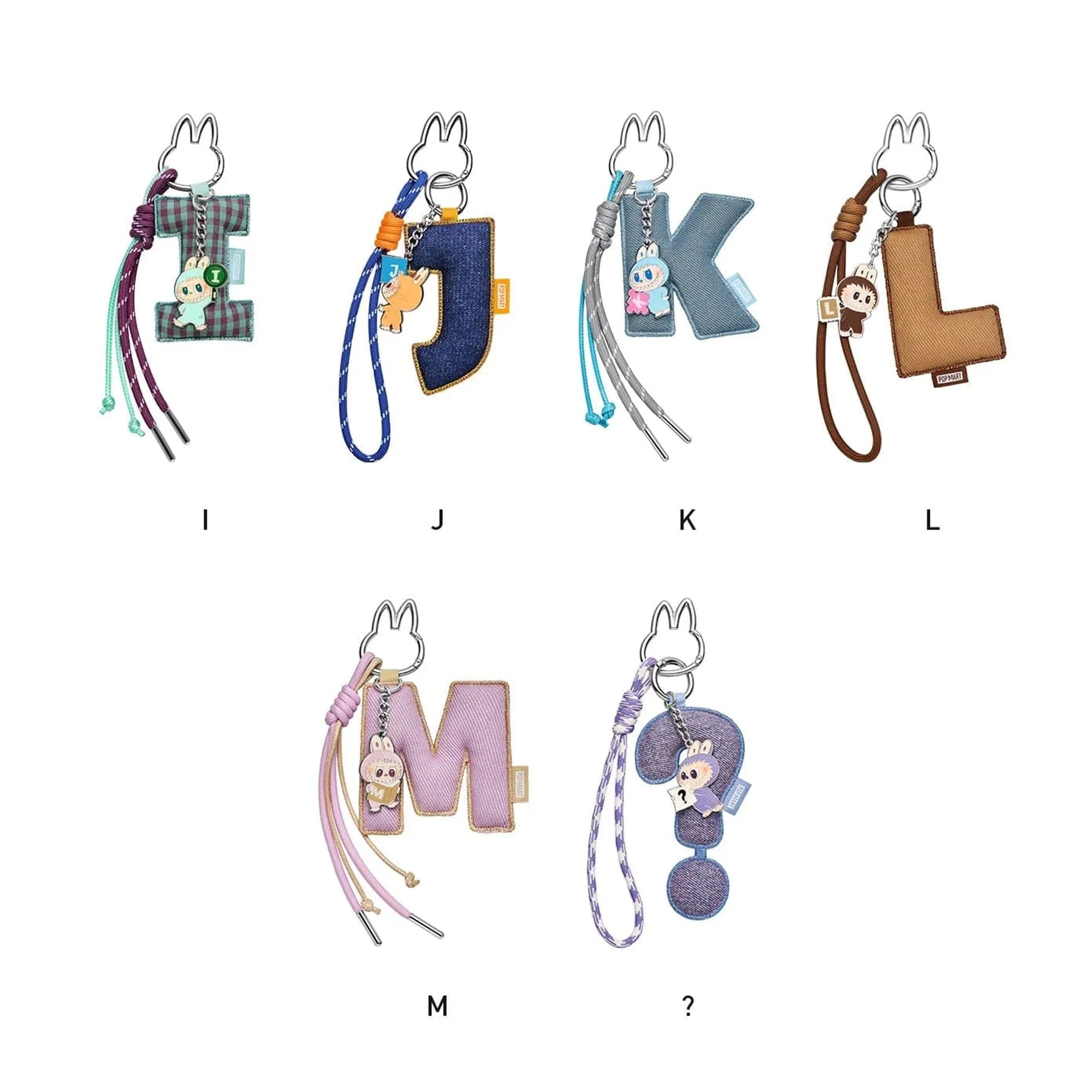 POP MART THE MONSTERS LABUBU Pin for Love Series Letter Pendant (A - M) (Single Blind Box)
