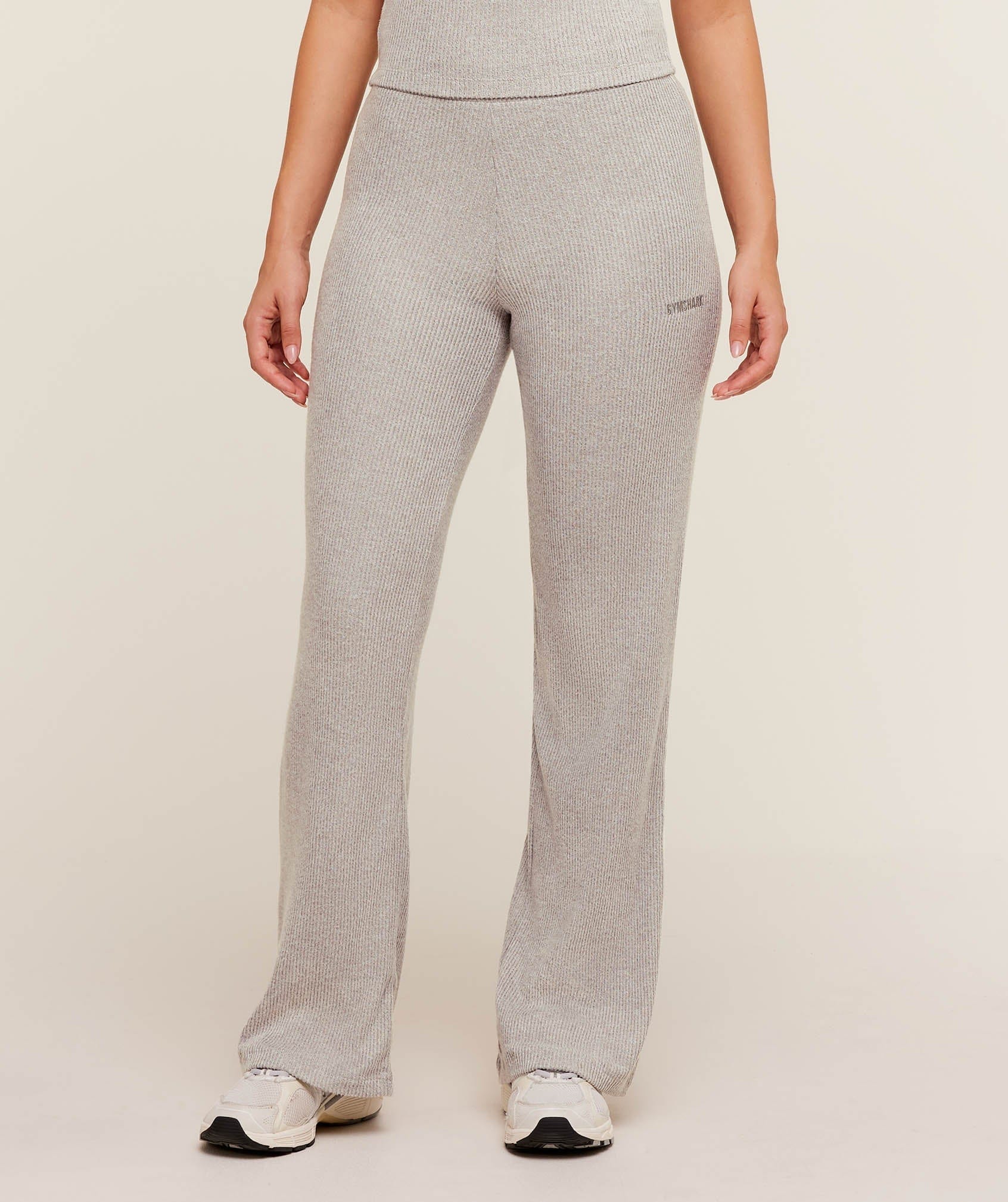 Gymshark Women's Gymshark Supersoft Straight Leg Pant Light Grey Core Marl