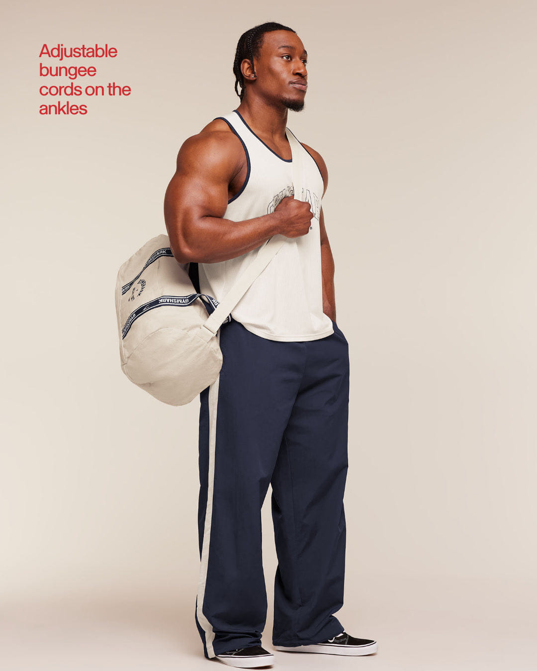 Gymshark Retro Collegiate Track Pants Heavy Blue