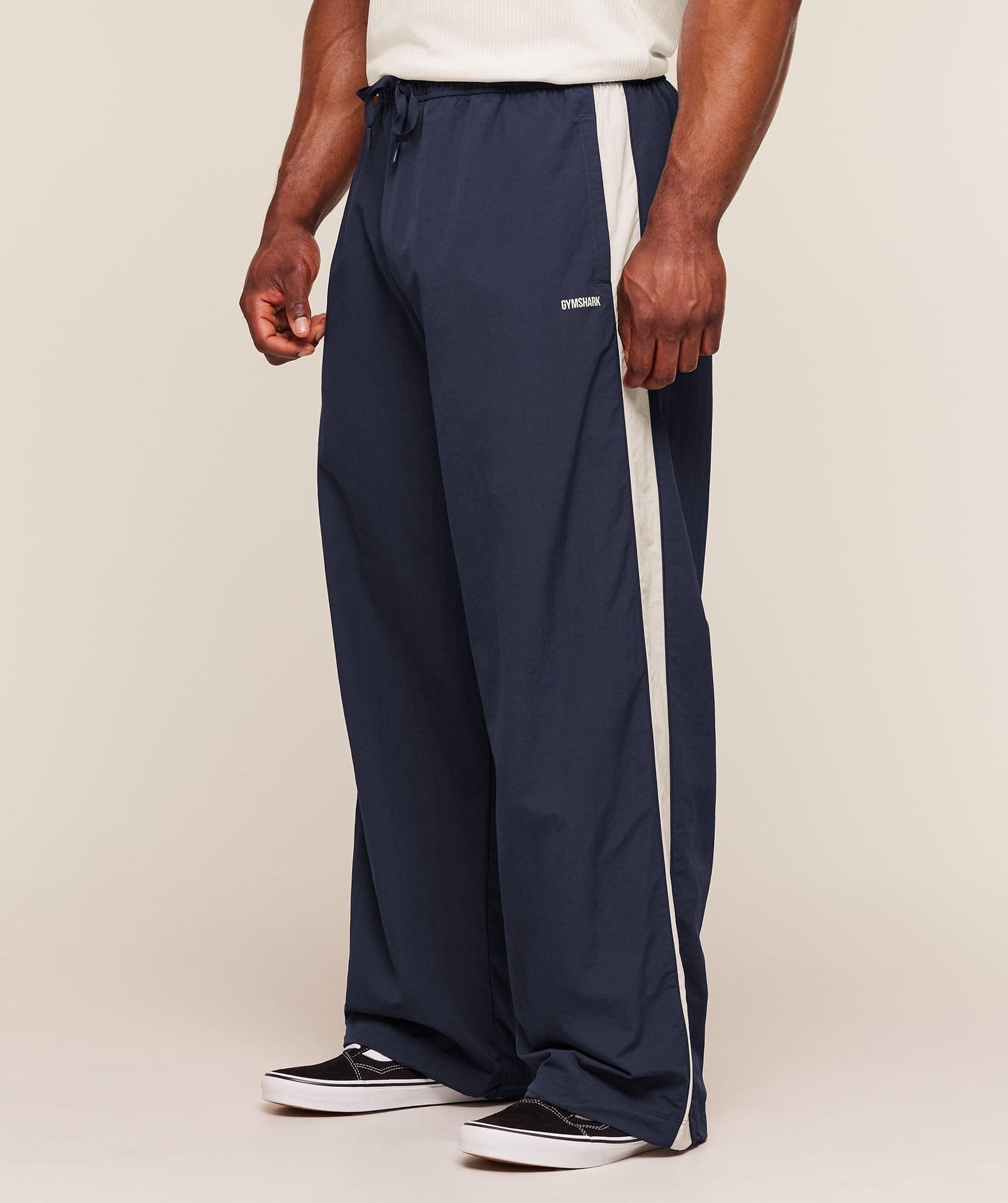 Gymshark Retro Collegiate Track Pants Heavy Blue