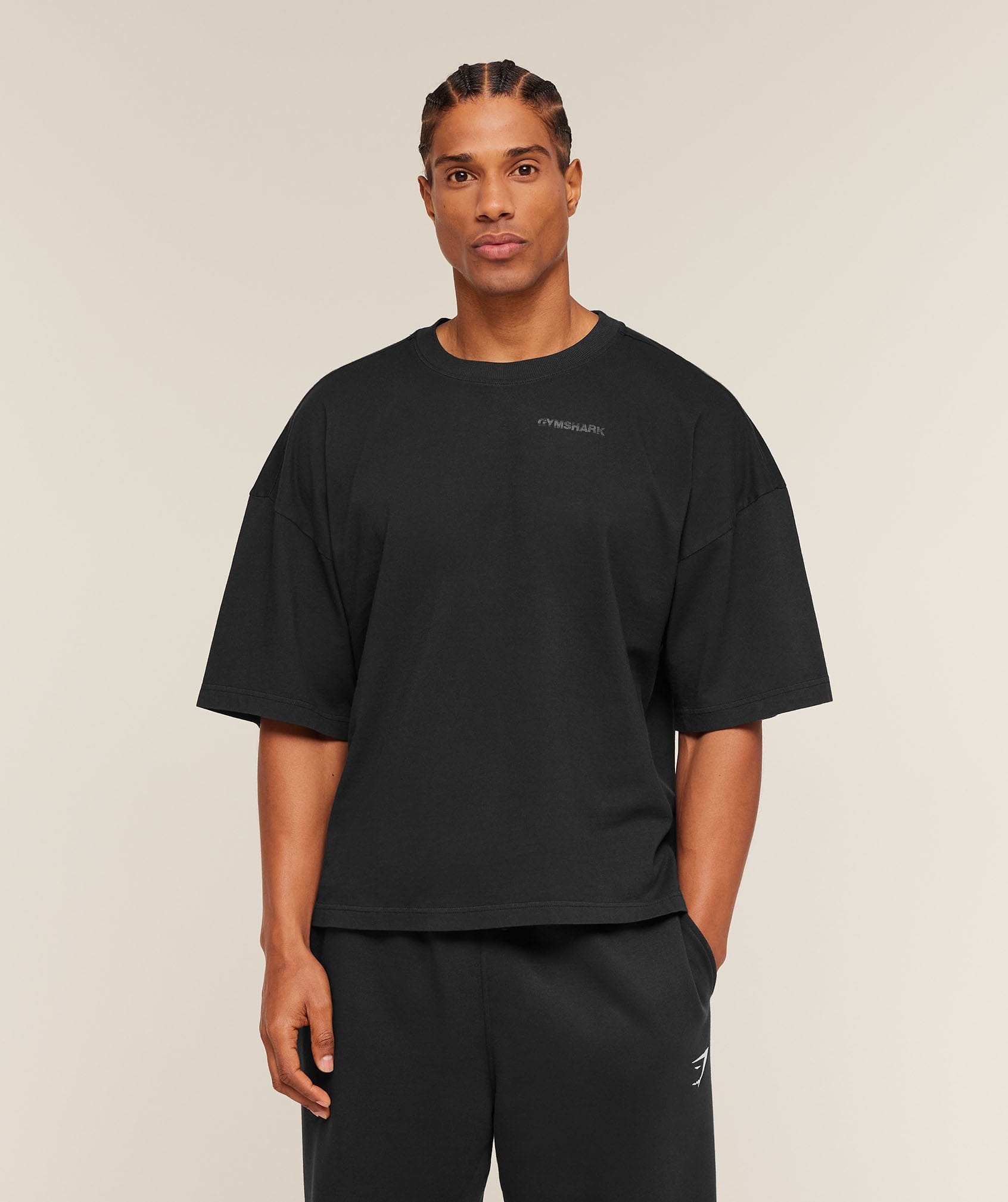 Gymshark Accent Boxy T - Shirt Tinted White