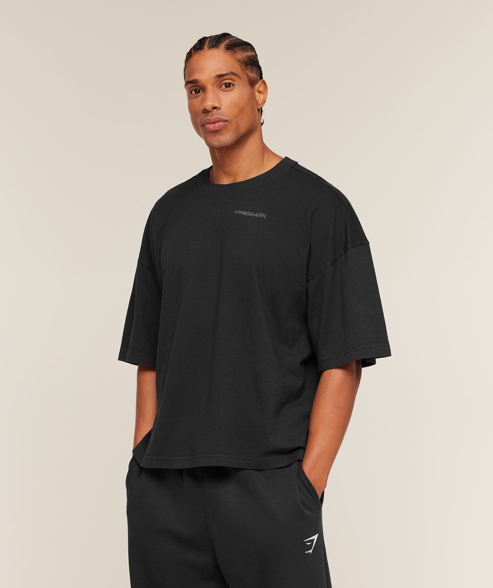 Gymshark Accent Boxy T - Shirt Tinted White