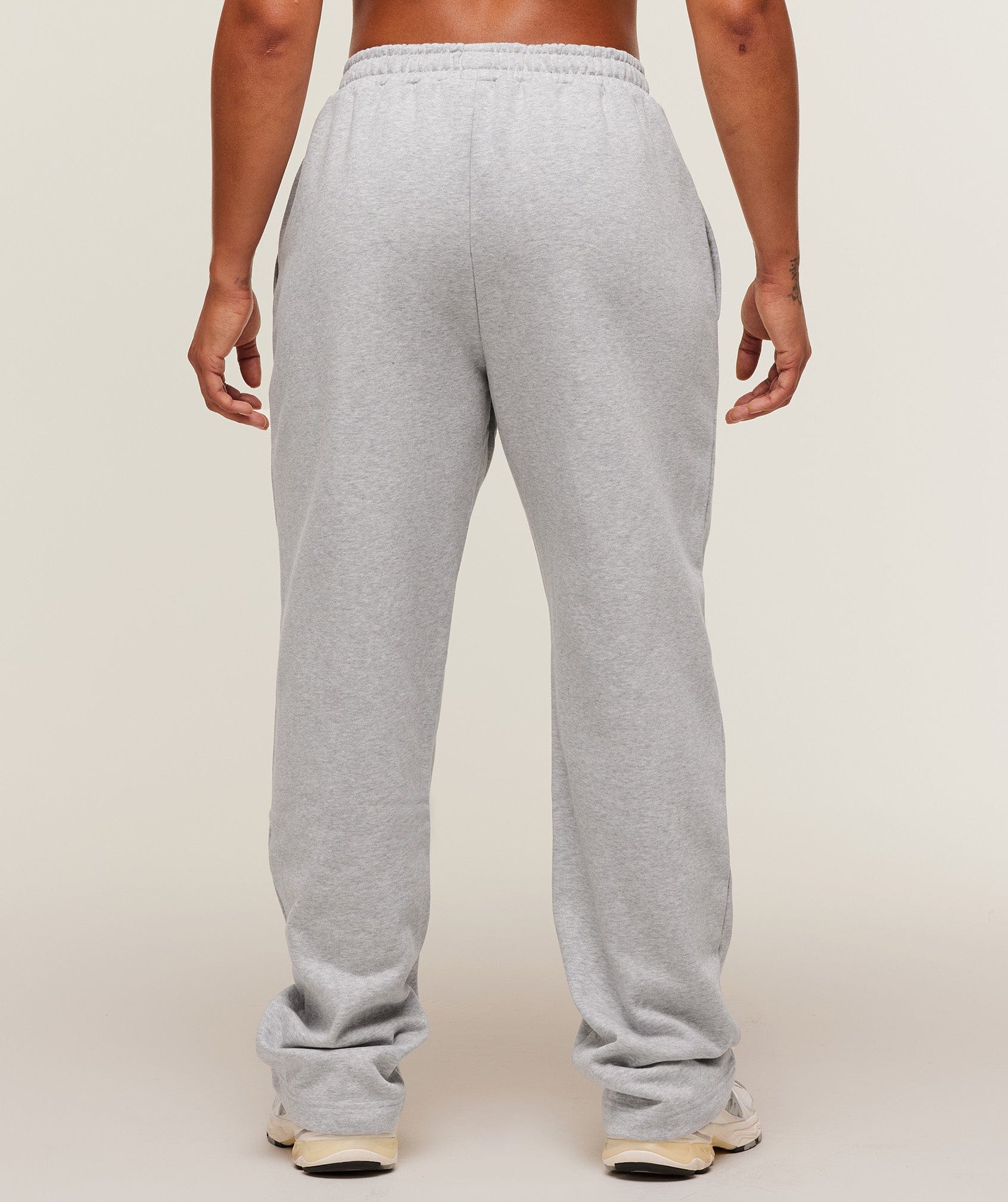 Gymshark Women's Gymshark Training Fleece Straight Leg Short Pants Light Grey Core Marl