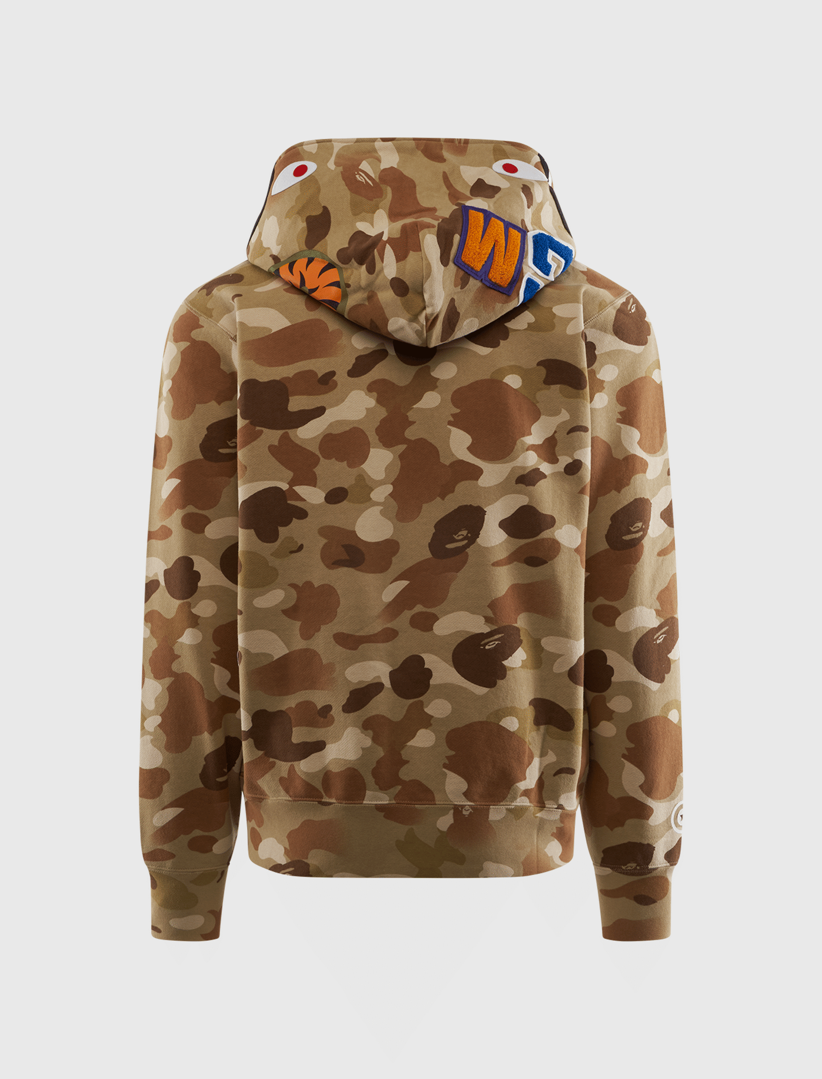 BAPE GRADATION CAMO SHARK FULL ZIP HOODIE
