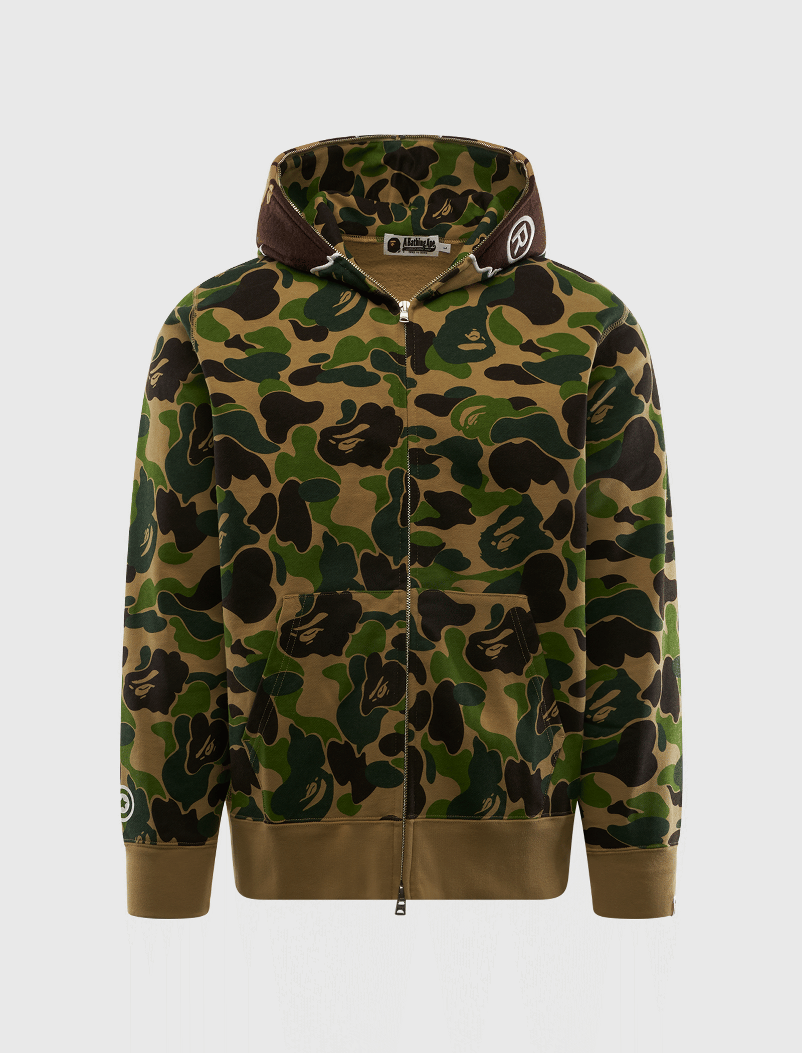 BAPE ABC CAMO 2ND APE FULL ZIP HOODIE