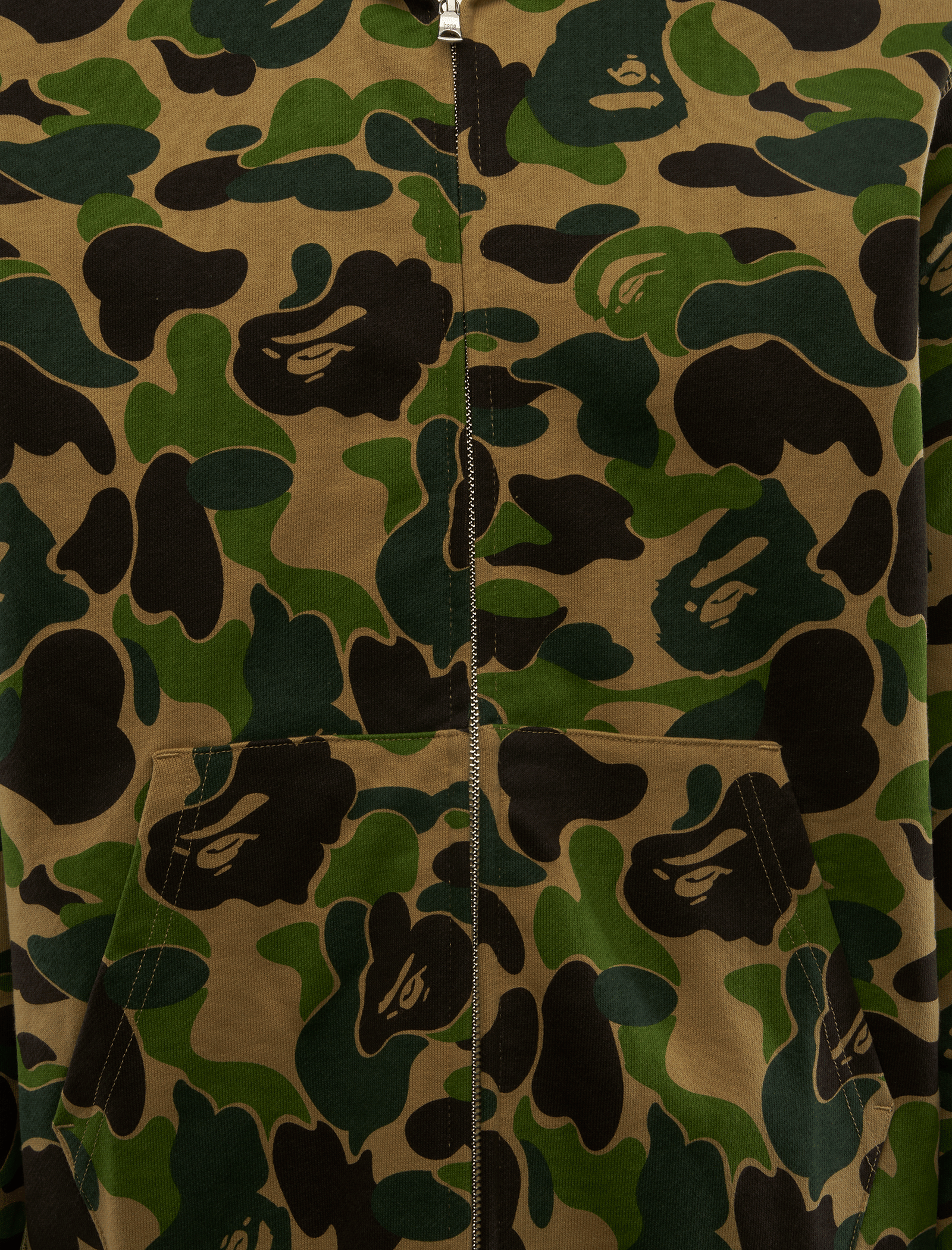 BAPE ABC CAMO 2ND APE FULL ZIP HOODIE