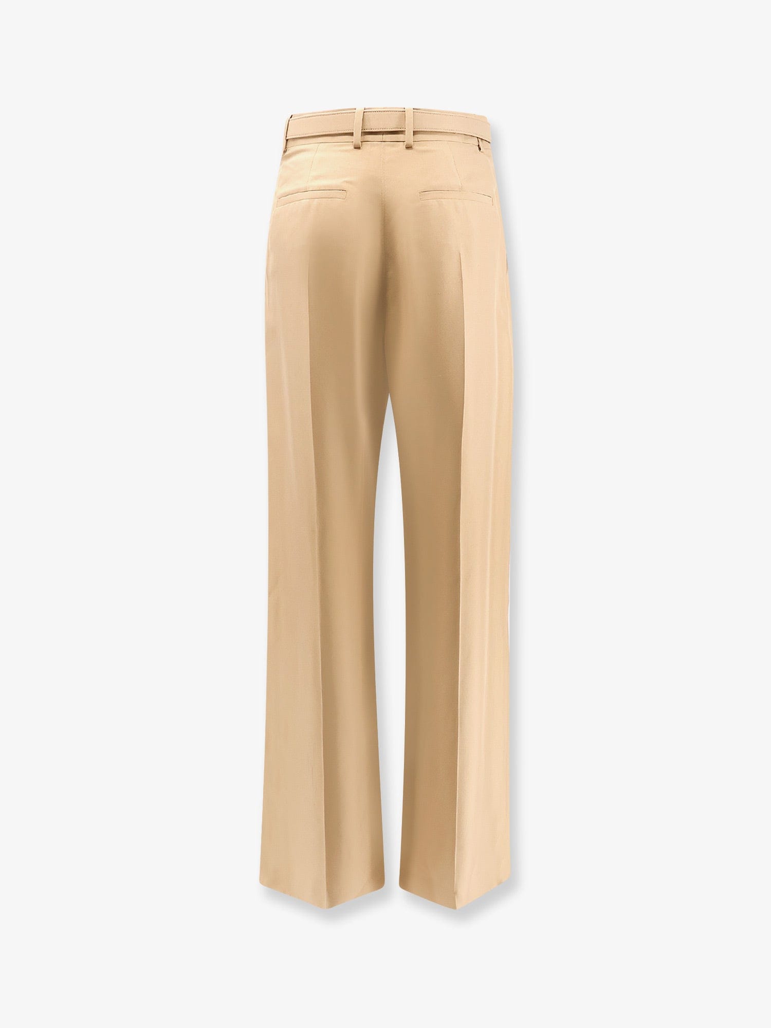 LORO PIANA Silk trouser with belt