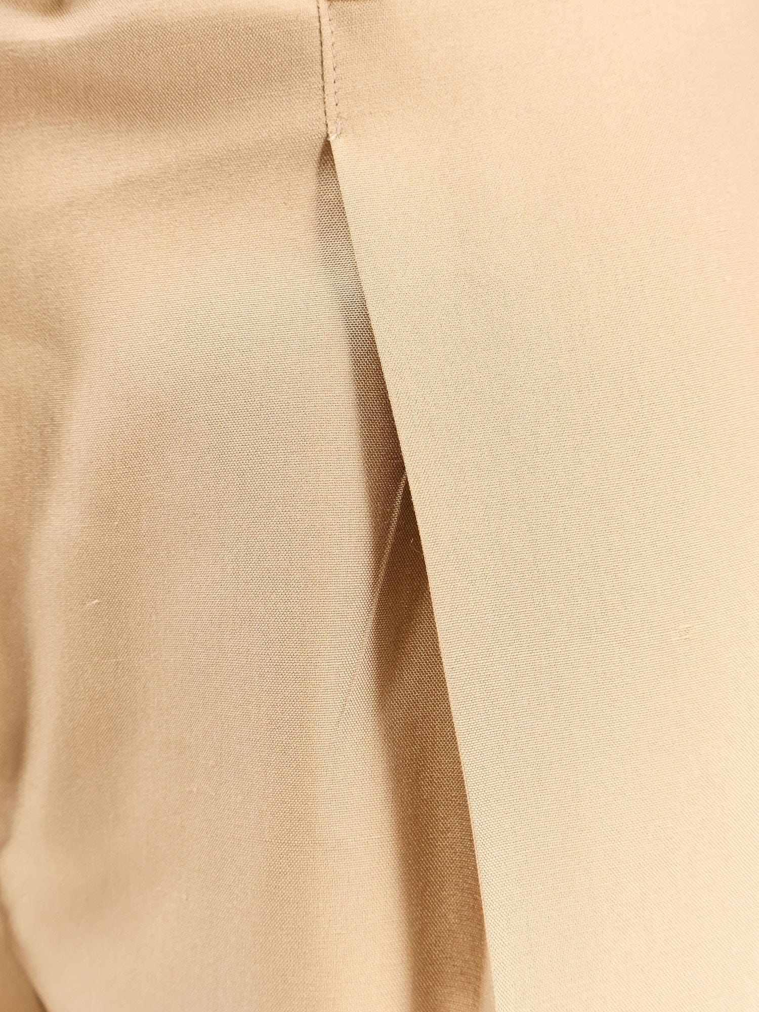 LORO PIANA Silk trouser with belt