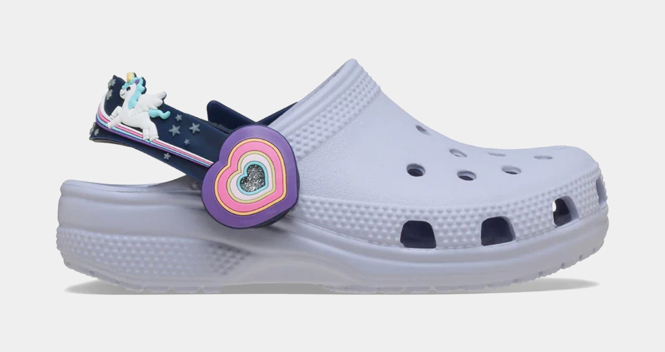 CROCS Classic Clog Imagination Light Infant Toddler Sandals (Purple)