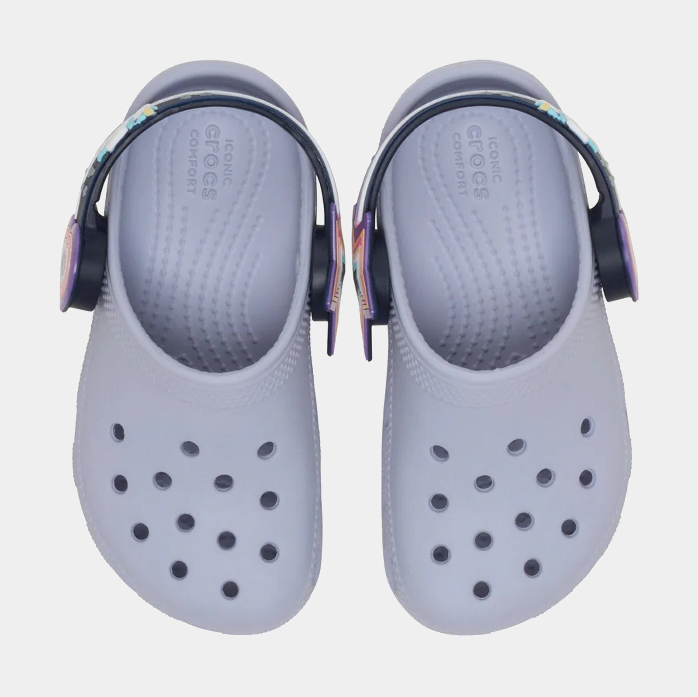 CROCS Classic Clog Imagination Light Infant Toddler Sandals (Purple)