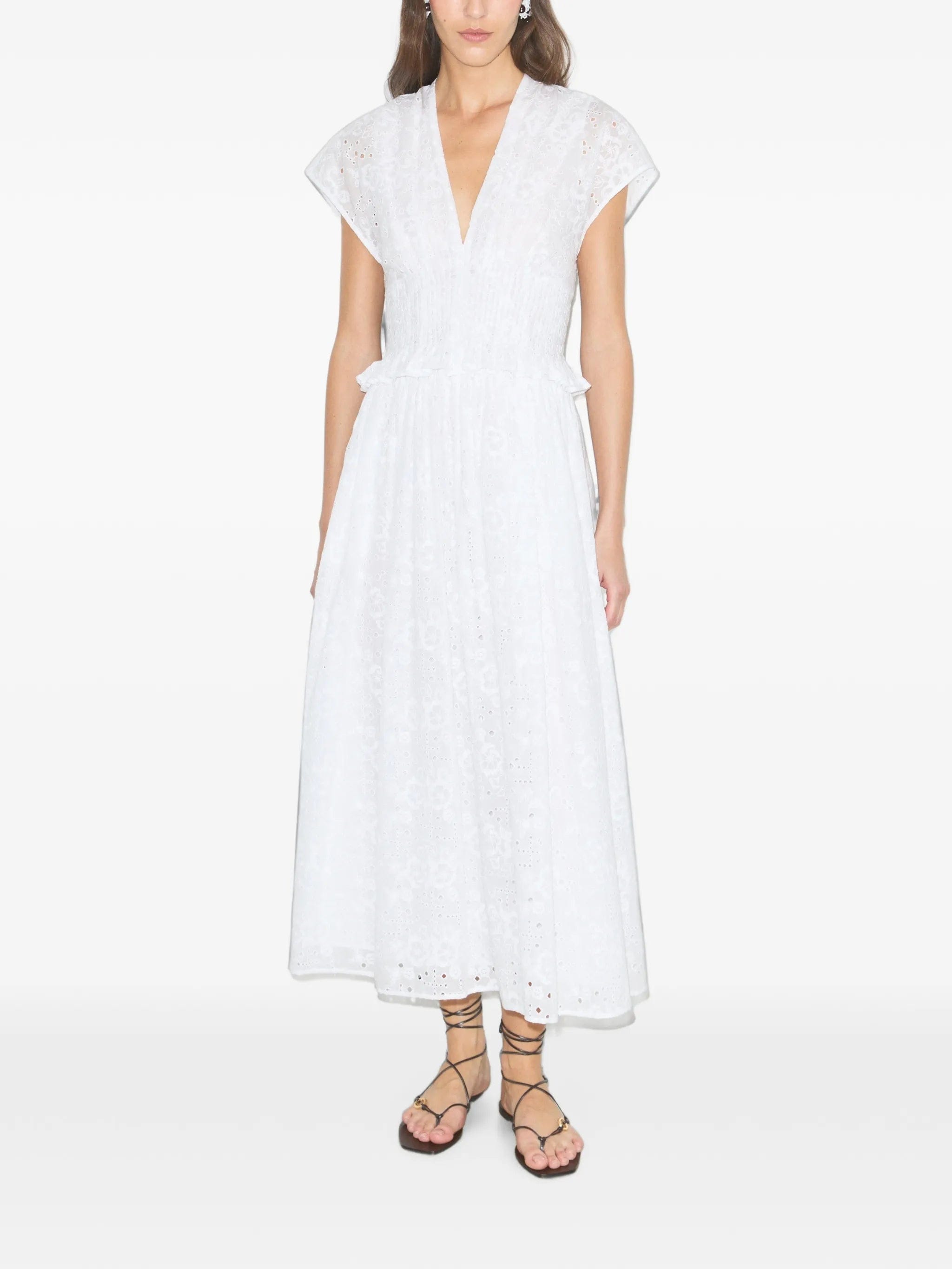 Tory Burch eyelet cotton maxi dress