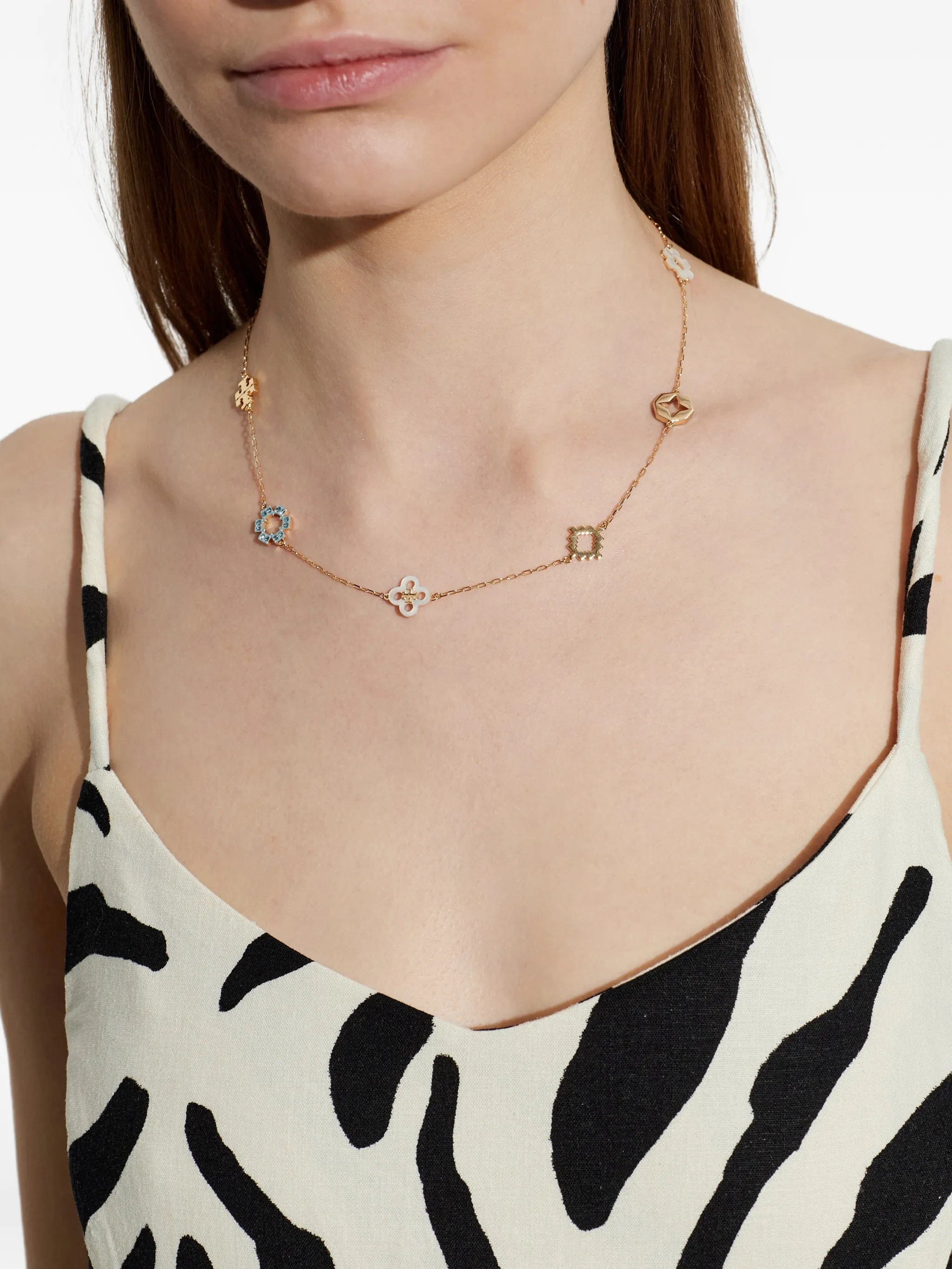 Tory Burch Forget Me Not Pavé necklace