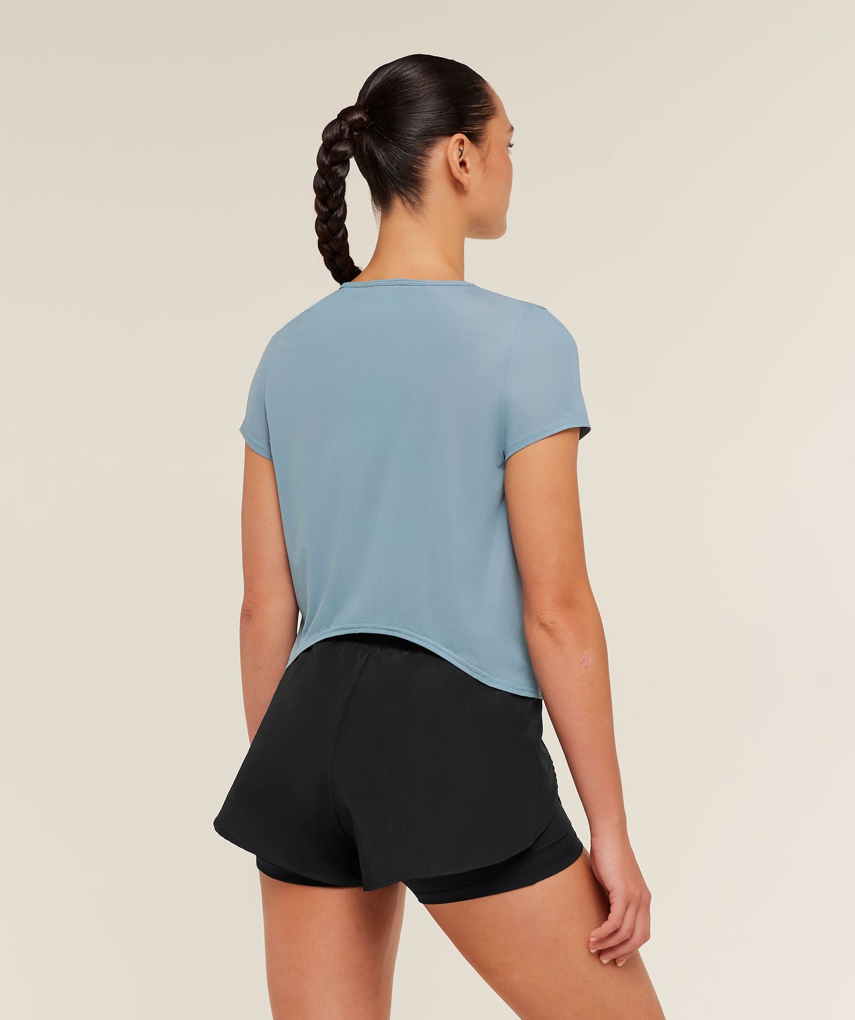 Gymshark Women's Gymshark Running Short Sleeve T - Shirt GS Storm Blue