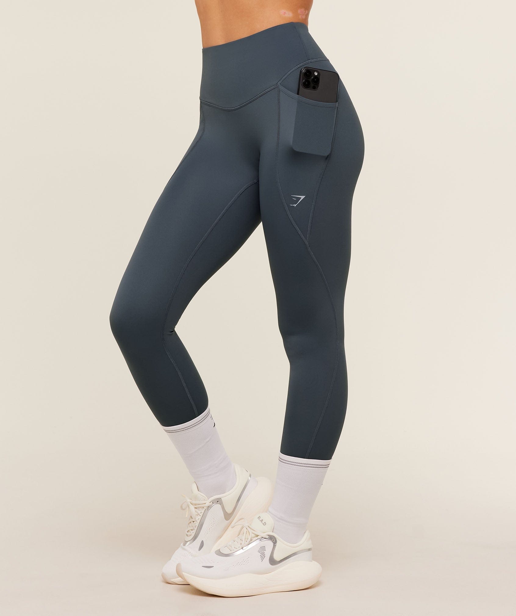 Gymshark Women's Gymshark Running Pocket Leggings Titanium Blue