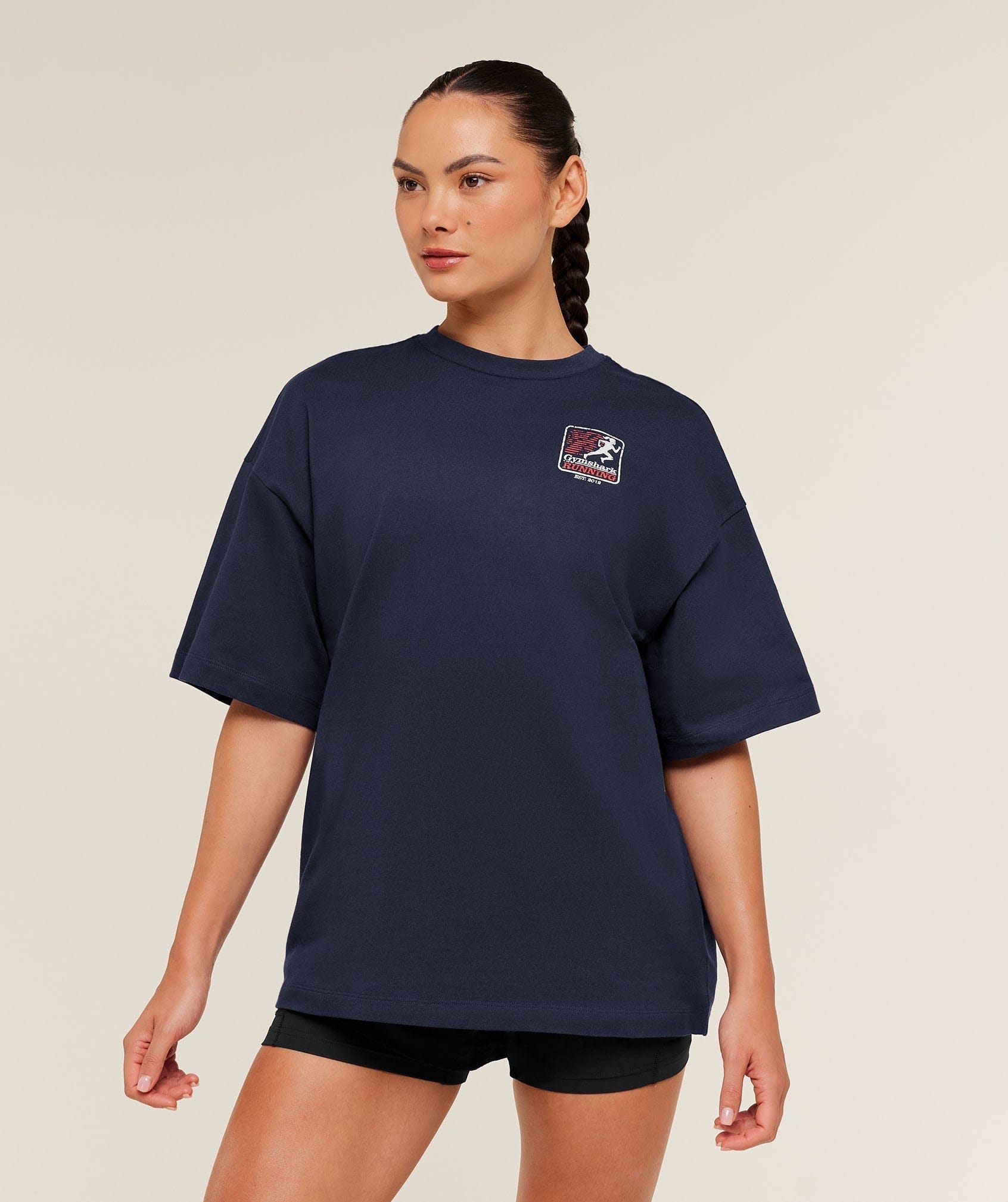 Gymshark Women's Gymshark Run Club Graphic Short Sleeve T - Shirt Heavy Blue