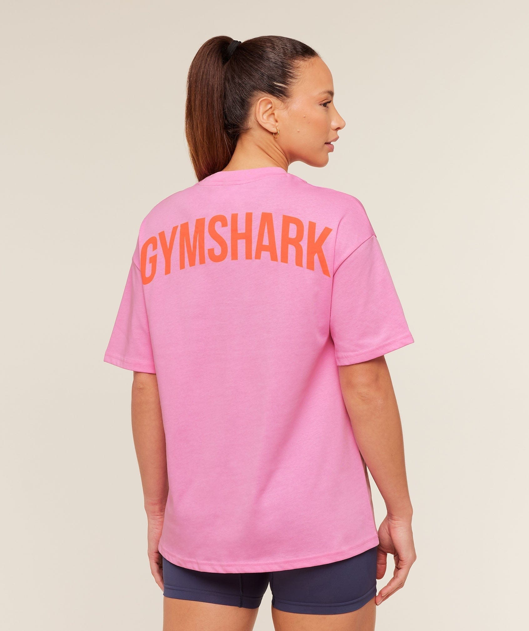 Gymshark Women's Gymshark Power Oversized T - Shirt Focus Pink