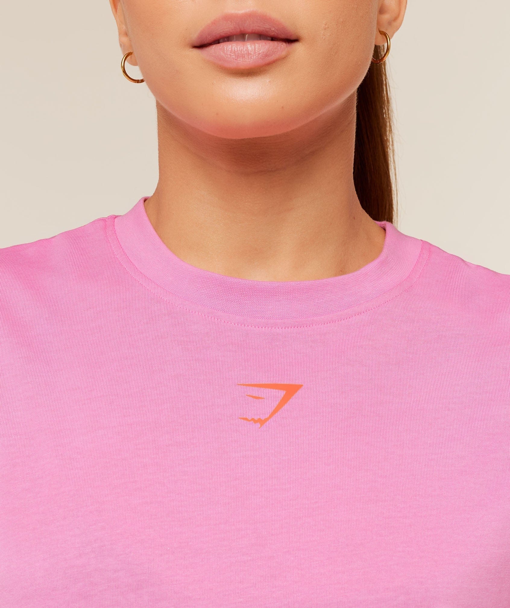 Gymshark Women's Gymshark Power Oversized T - Shirt Focus Pink