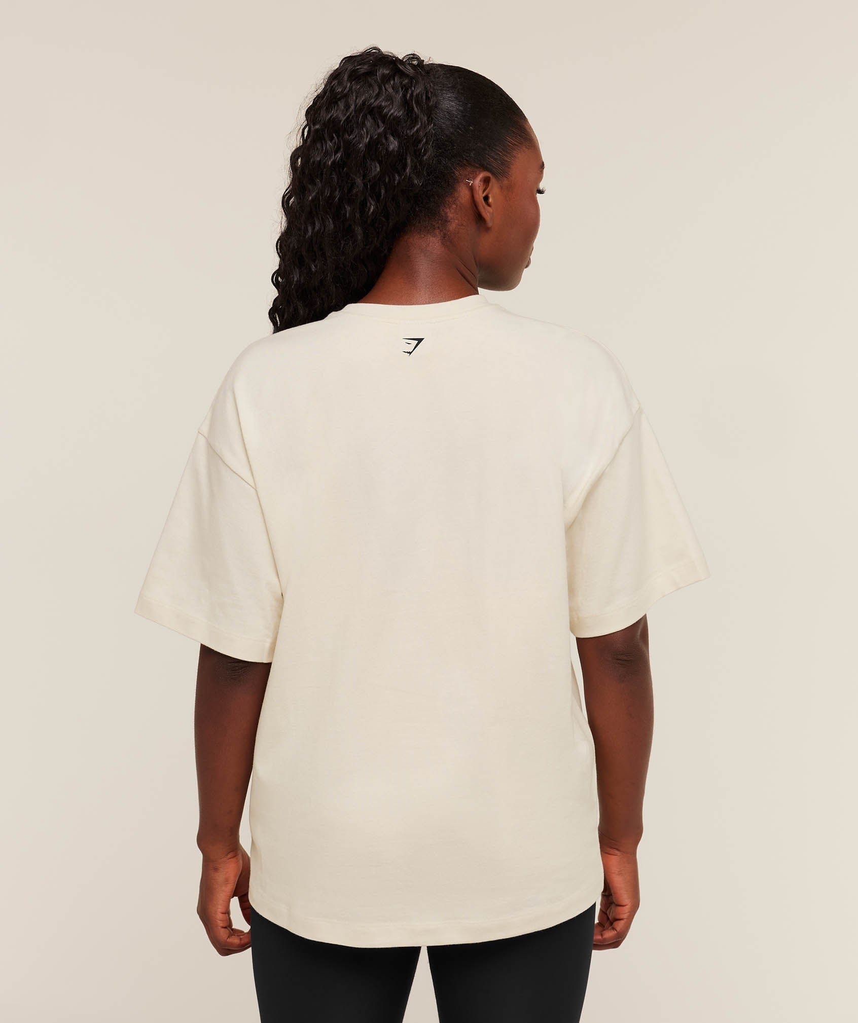 Gymshark Women's Gymshark Juicy Peach Short Sleeve T - Shirt Oat White