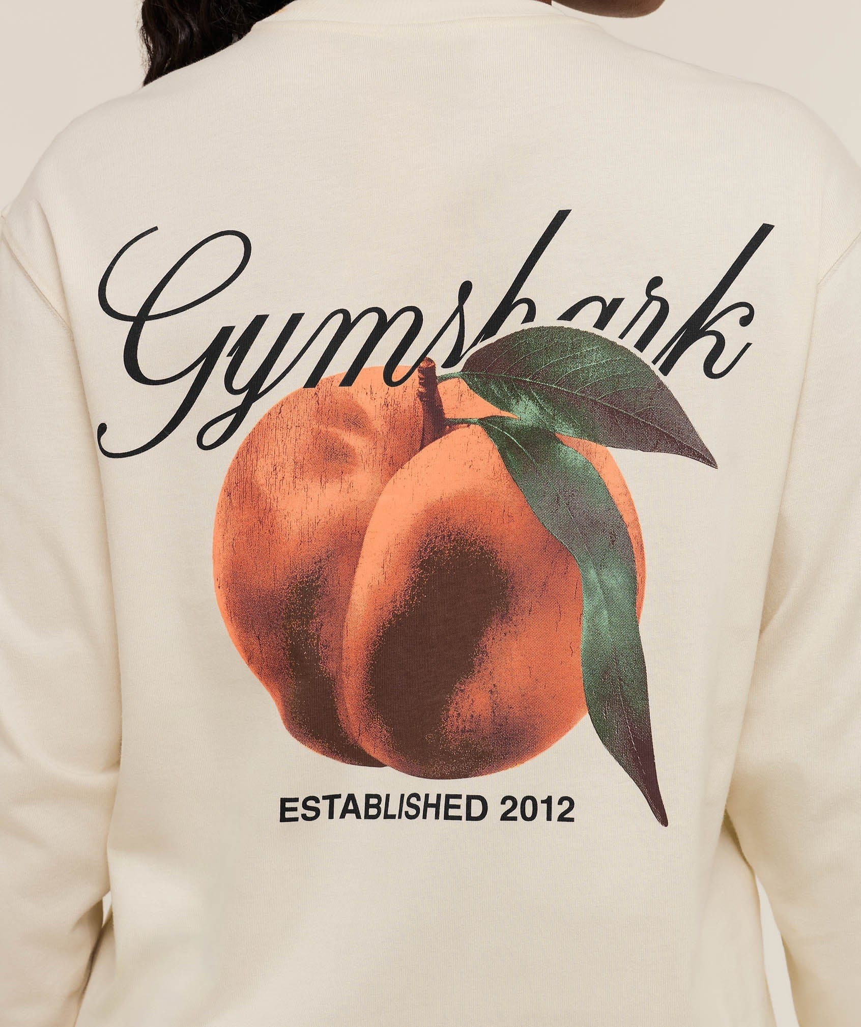 Gymshark Women's Gymshark Juicy Peach Long Sleeve T - Shirt Oat White