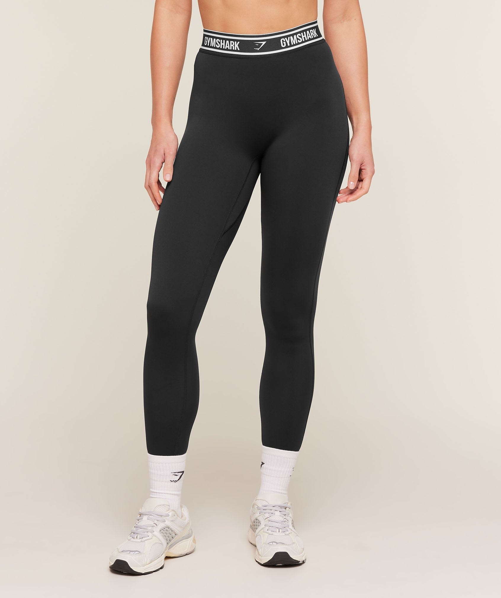 Gymshark Women's Gymshark Waistband Logo Leggings Black