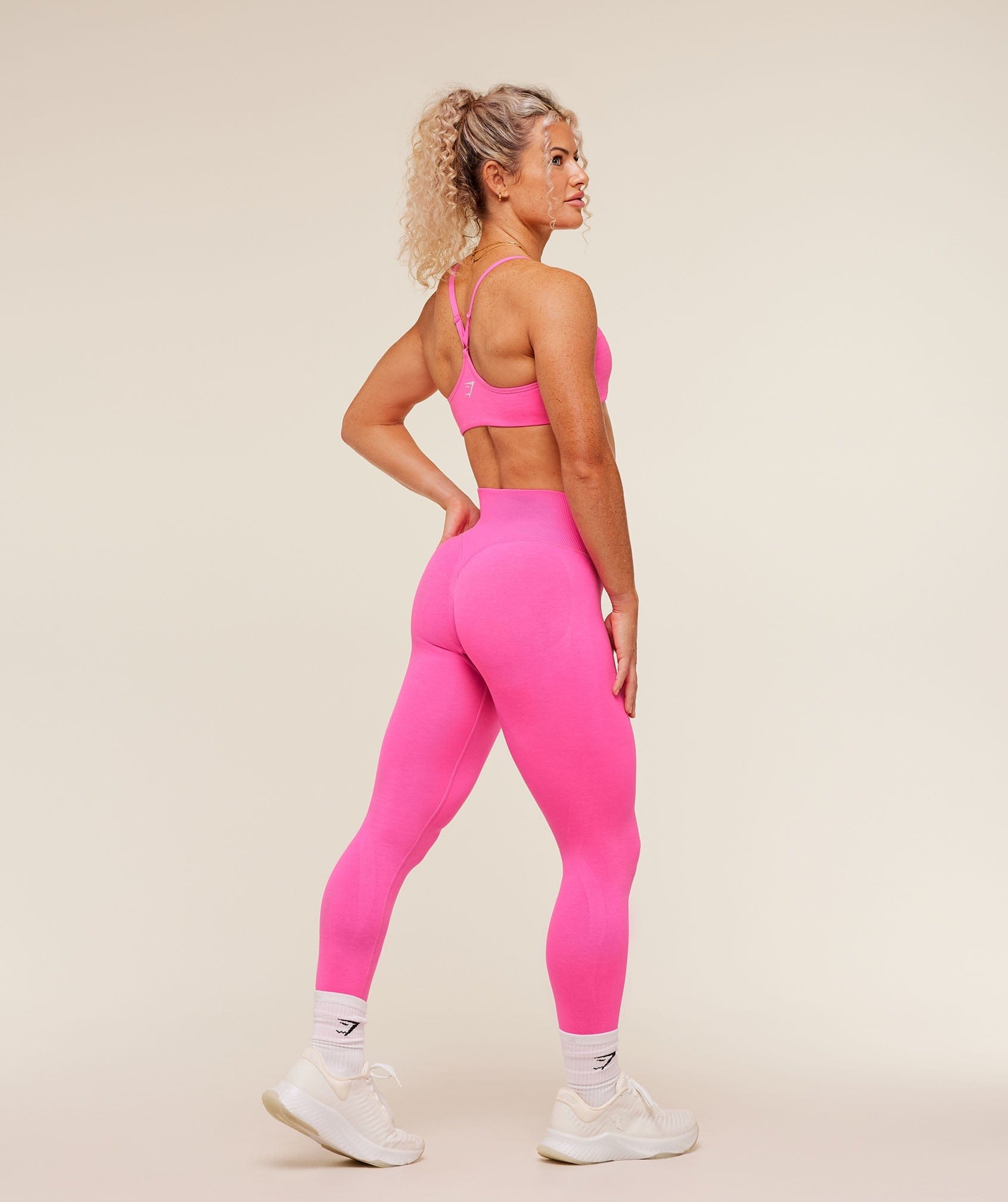 Gymshark Women's Gymshark Interval Seamless Leggings Electric Pink