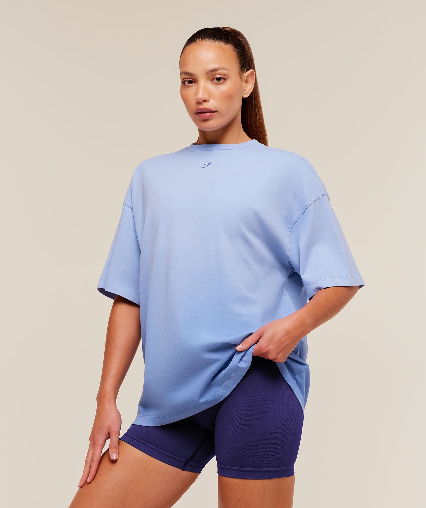 Gymshark Women's Gymshark Hard Work Dice Graphic Short Sleeve T - Shirt Steady Purple