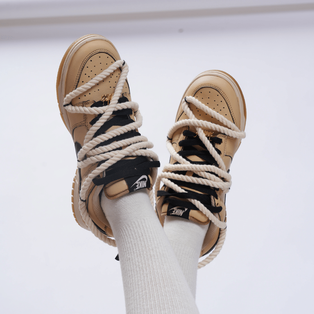 Mdcustoms COFFEE CROSS ROPE DUNK LOW GS