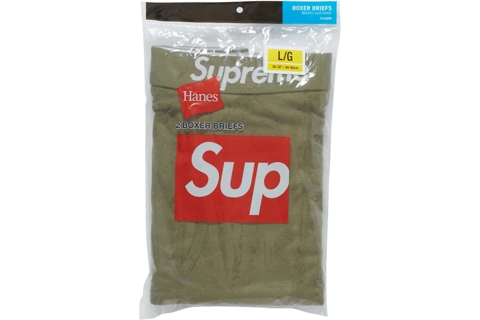 Supreme BOXER BRIEF OLIVE
