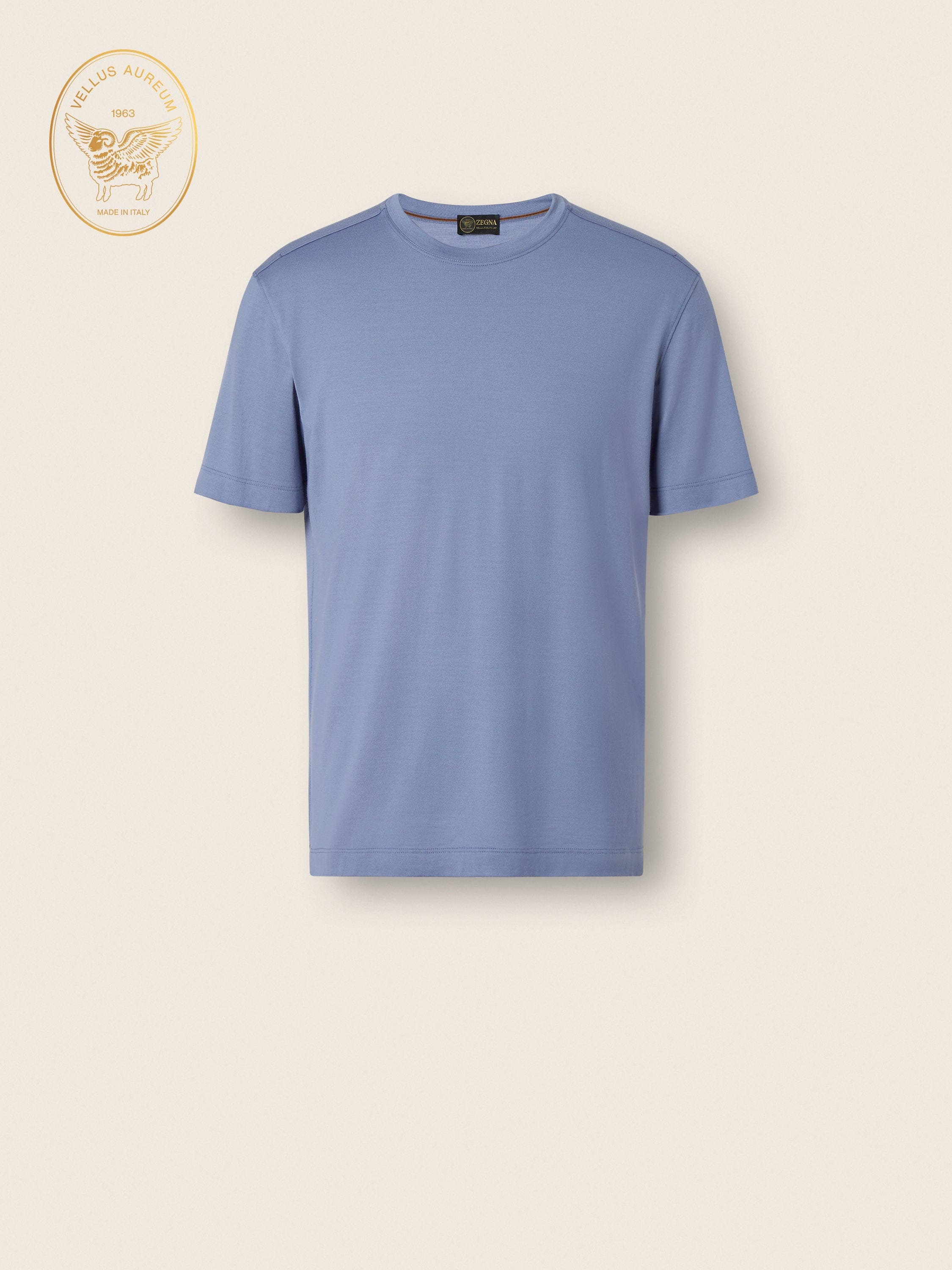 Zegna Lilac Vellus Aureum T - Shirt