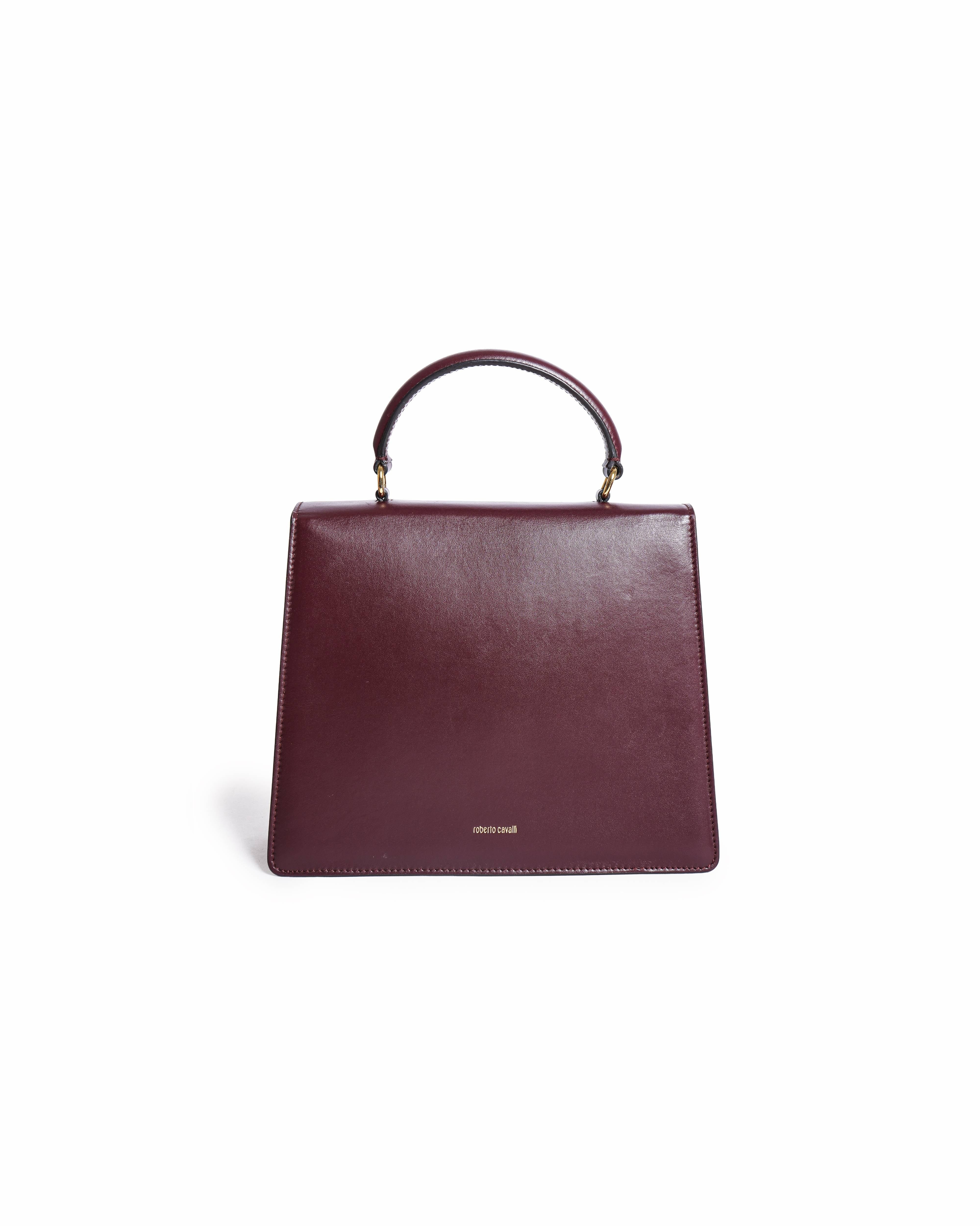 Roberto Cavalli Burgundy Crossbody Handbag
