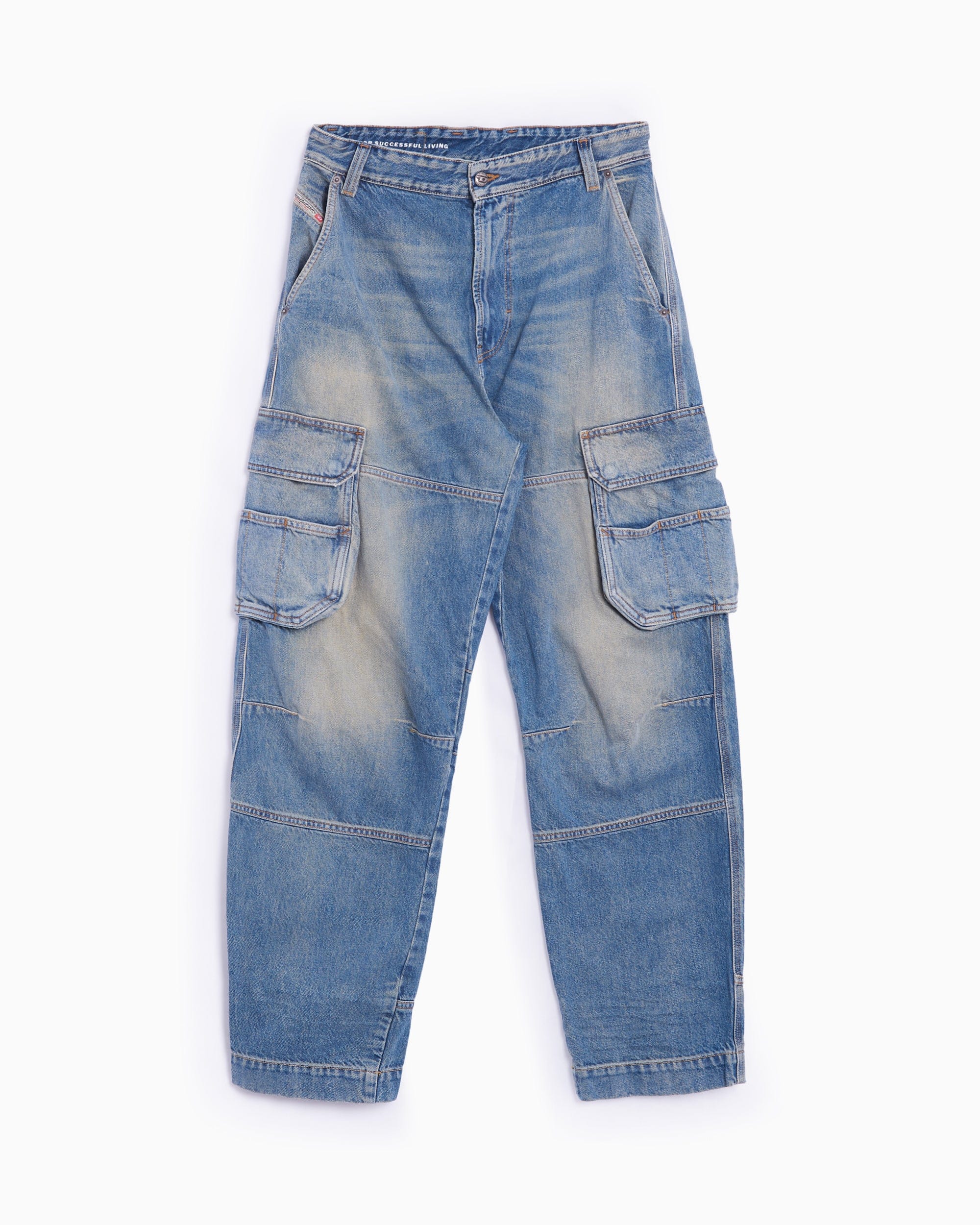 Diesel Pantalones vaqueros Cargo Relaxed Diesel D - Fish L.32 Women's Cargo Pants para mujer