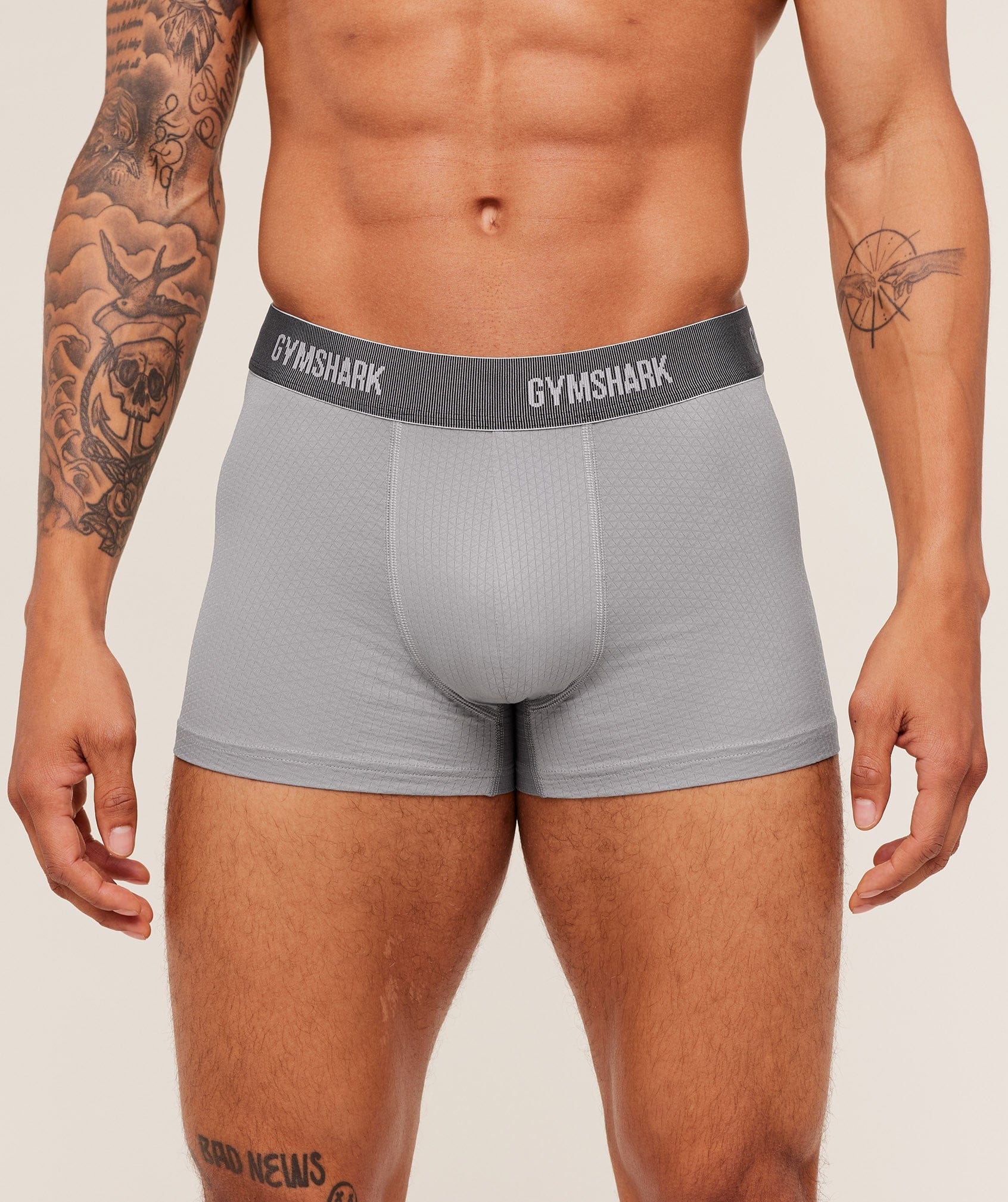 Gymshark Sports Tech Boxer 3Pk GS Smokey Grey